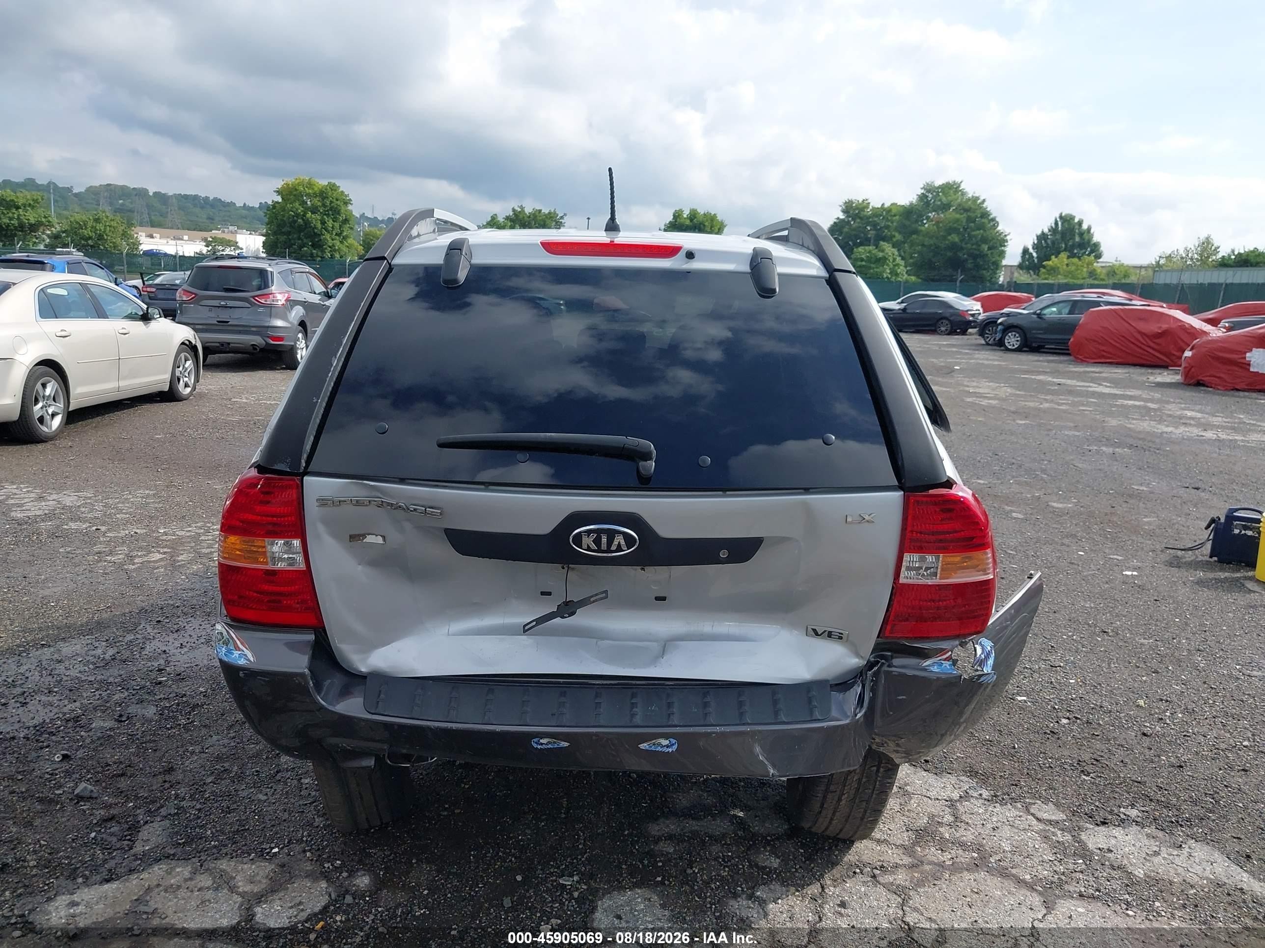 2006 Kia Sportage Ex V6/lx V6 Silver vin: KNDJF723467286454