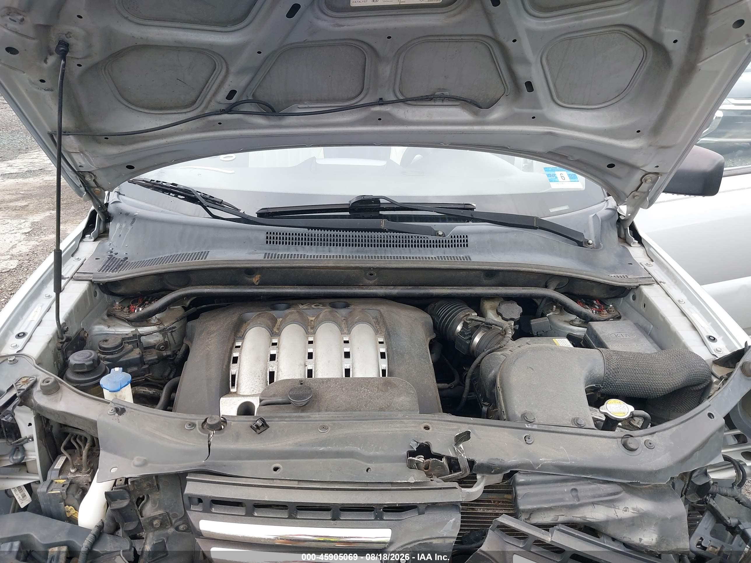 2006 Kia Sportage Ex V6/lx V6 Silver vin: KNDJF723467286454