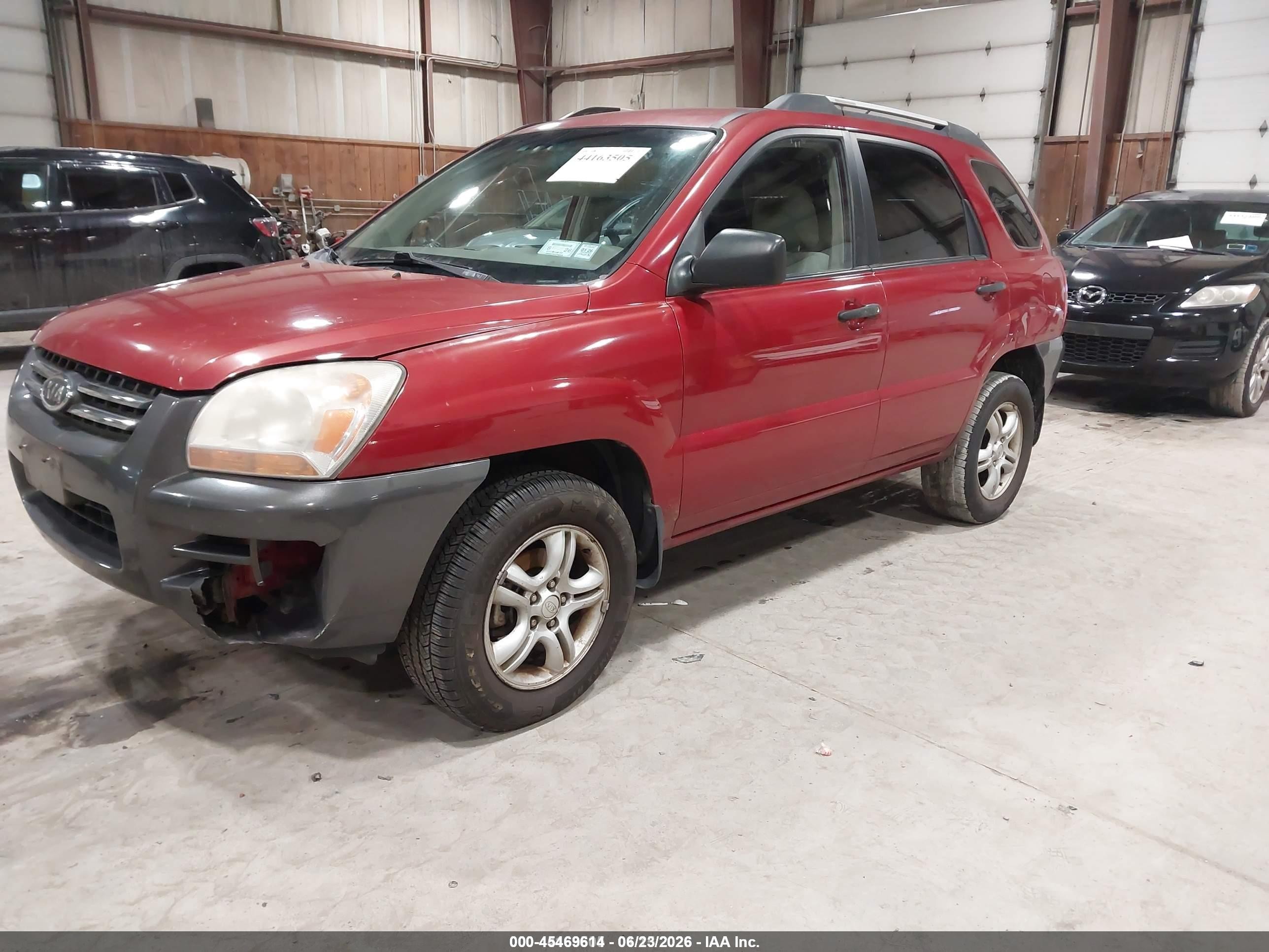 2006 Kia Sportage Ex V6/lx Red vin: KNDJF723567139012
