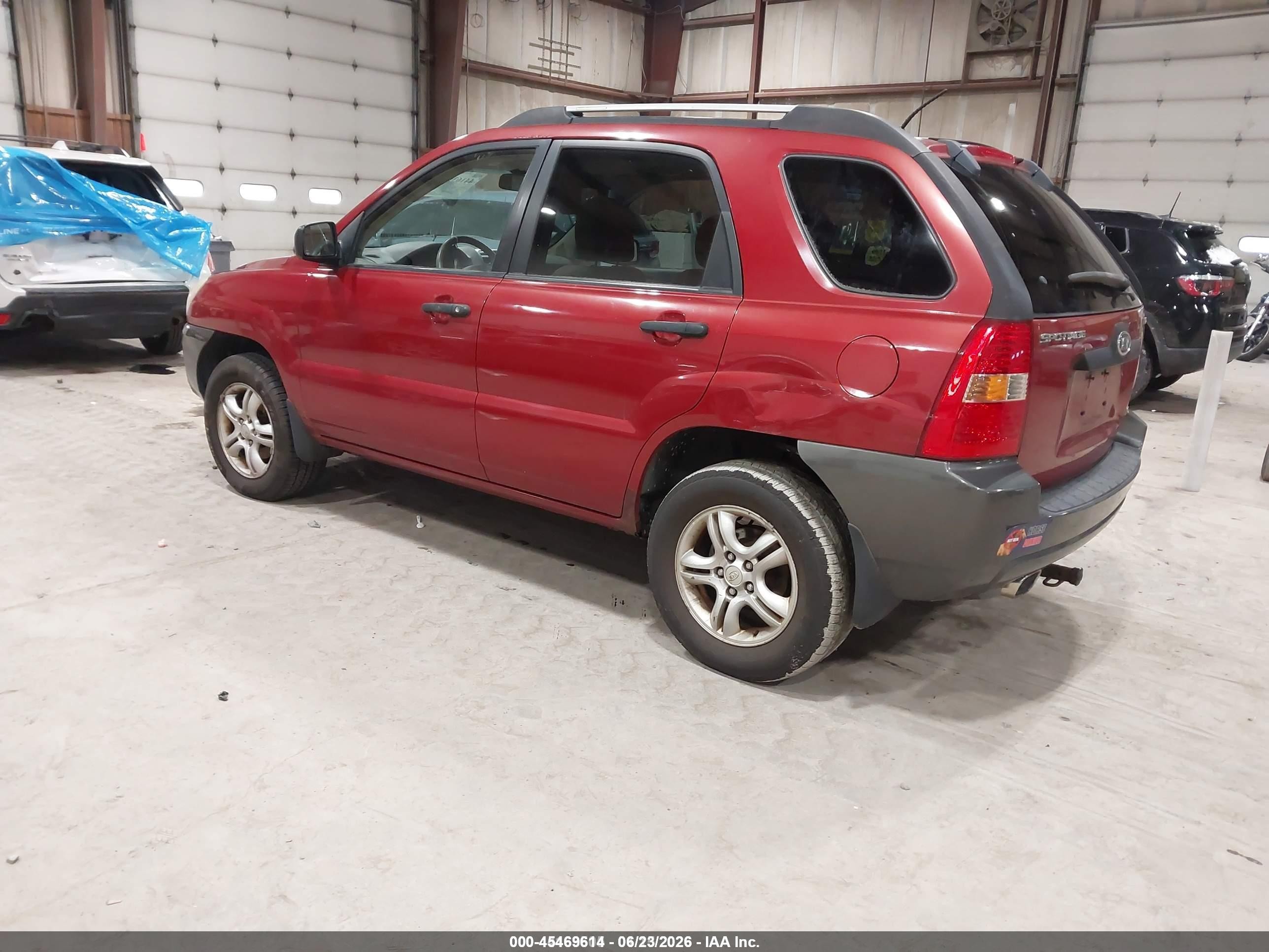 2006 Kia Sportage Ex V6/lx Red vin: KNDJF723567139012