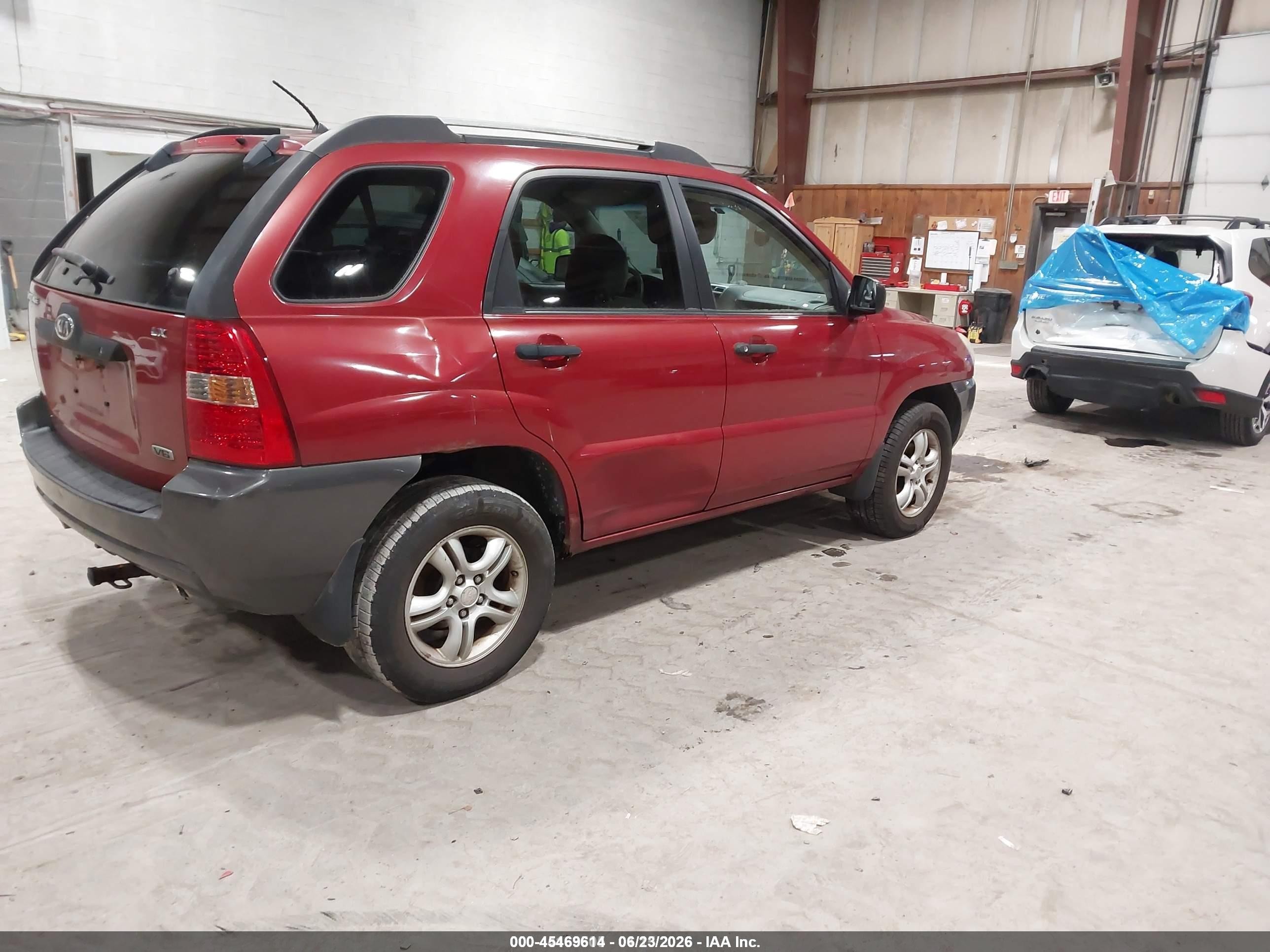 2006 Kia Sportage Ex V6/lx Red vin: KNDJF723567139012