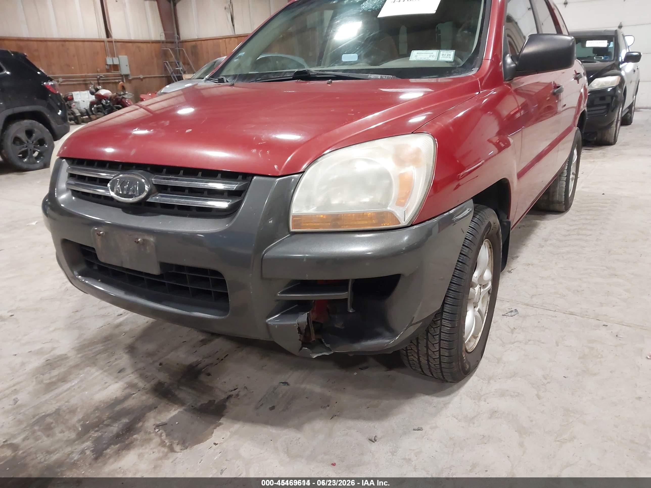 2006 Kia Sportage Ex V6/lx Red vin: KNDJF723567139012