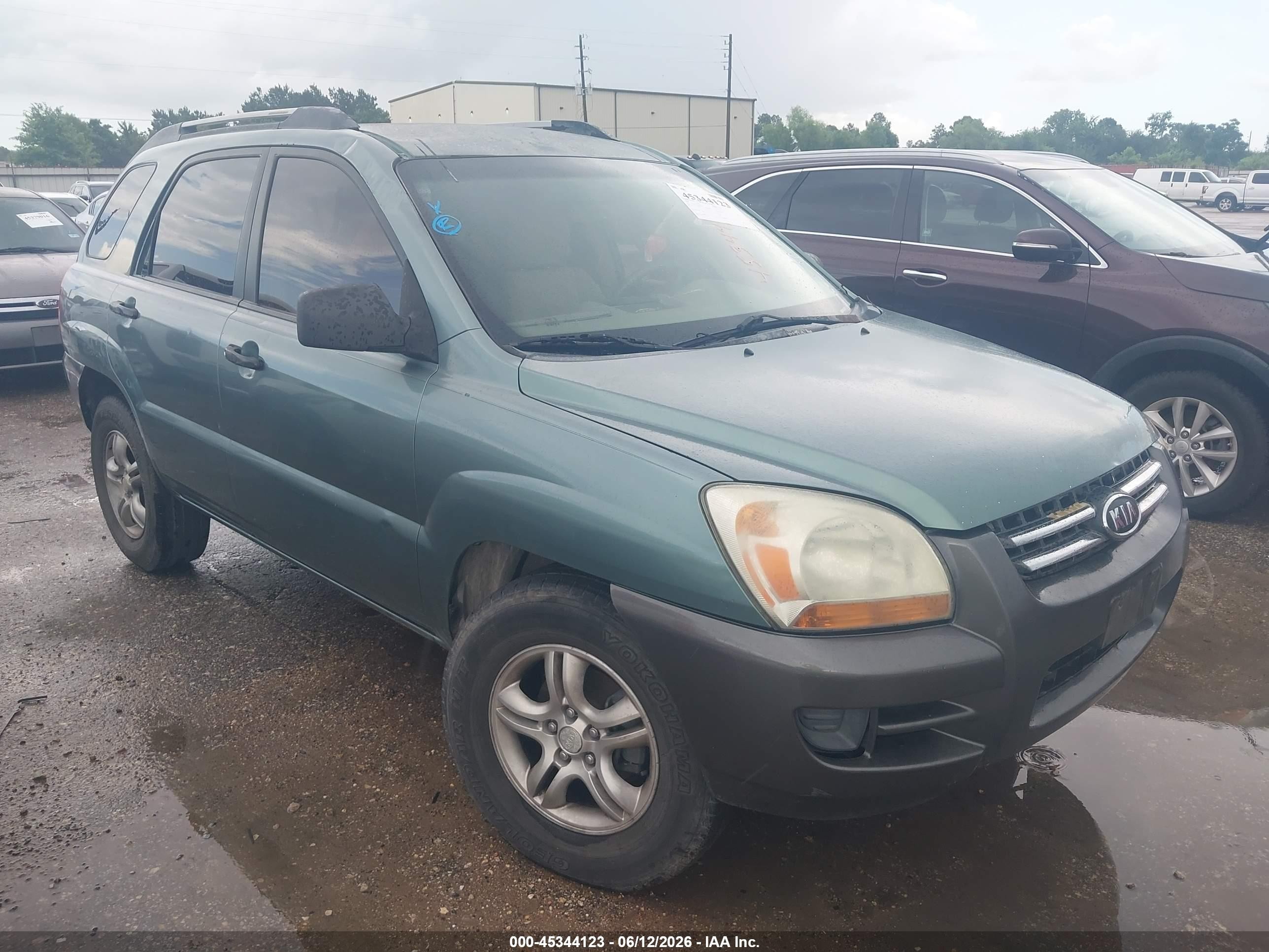 2006 Kia Sportage Ex V6/lx V6 Зеленый vin: KNDJF723567181230