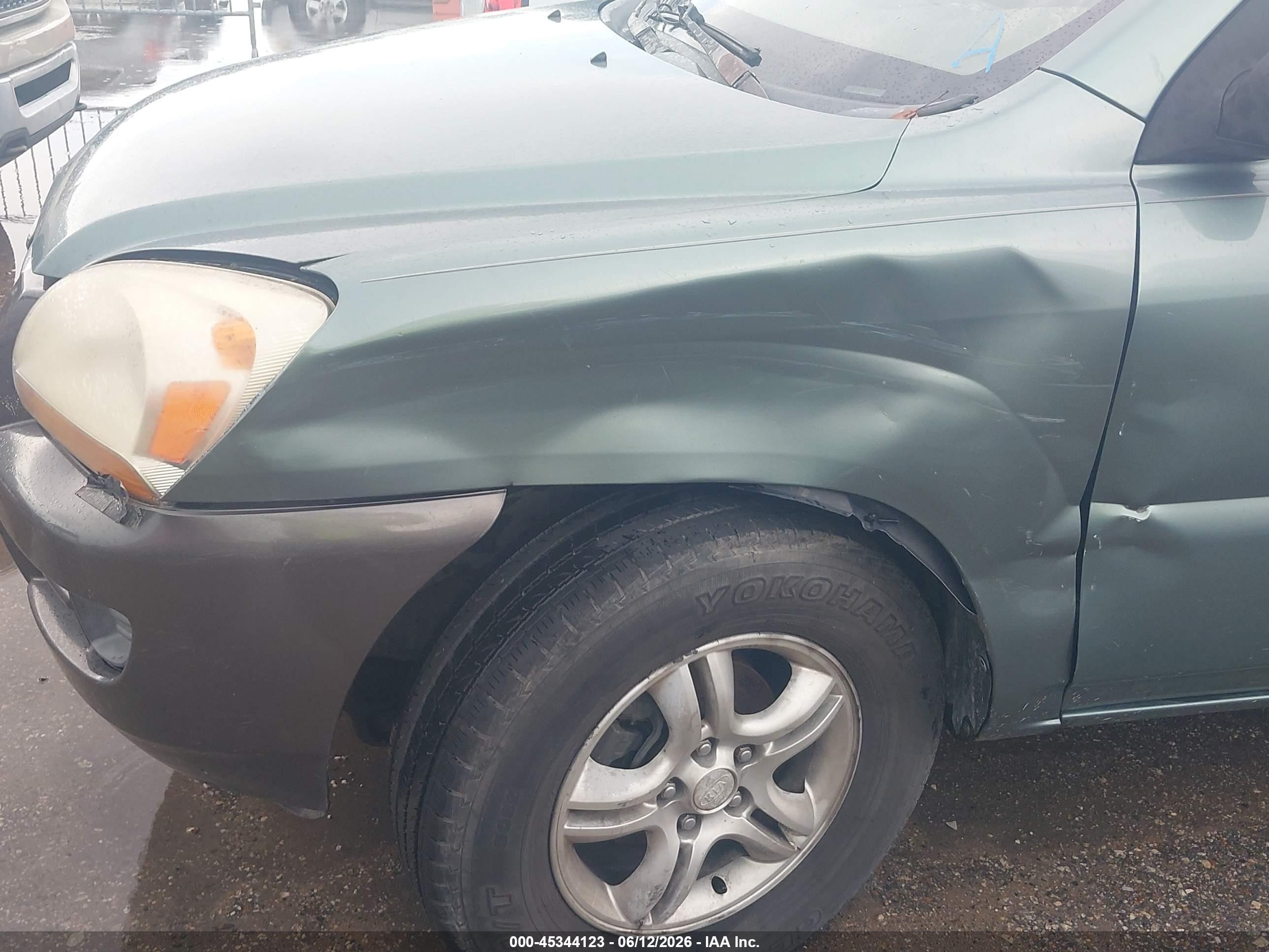 2006 Kia Sportage Ex V6/lx V6 Green vin: KNDJF723567181230