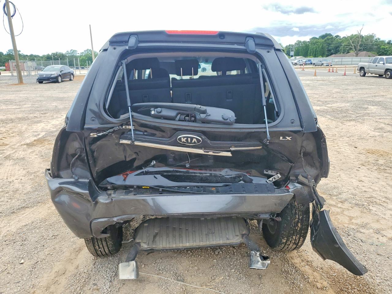 2007 Kia Sportage Lx Black vin: KNDJF723577331998