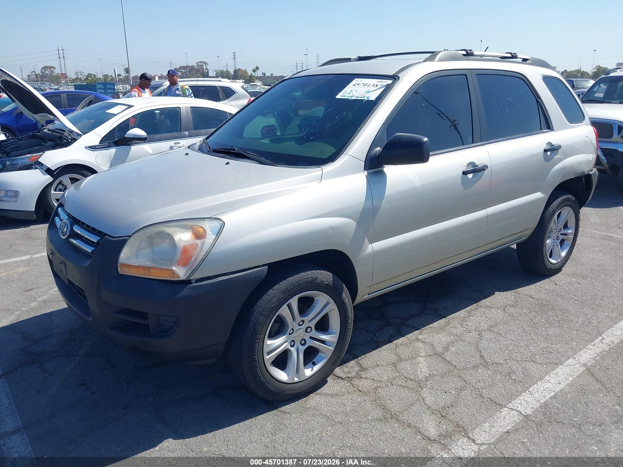 2007 Kia Sportage Lx V6 Green vin: KNDJF723577338997