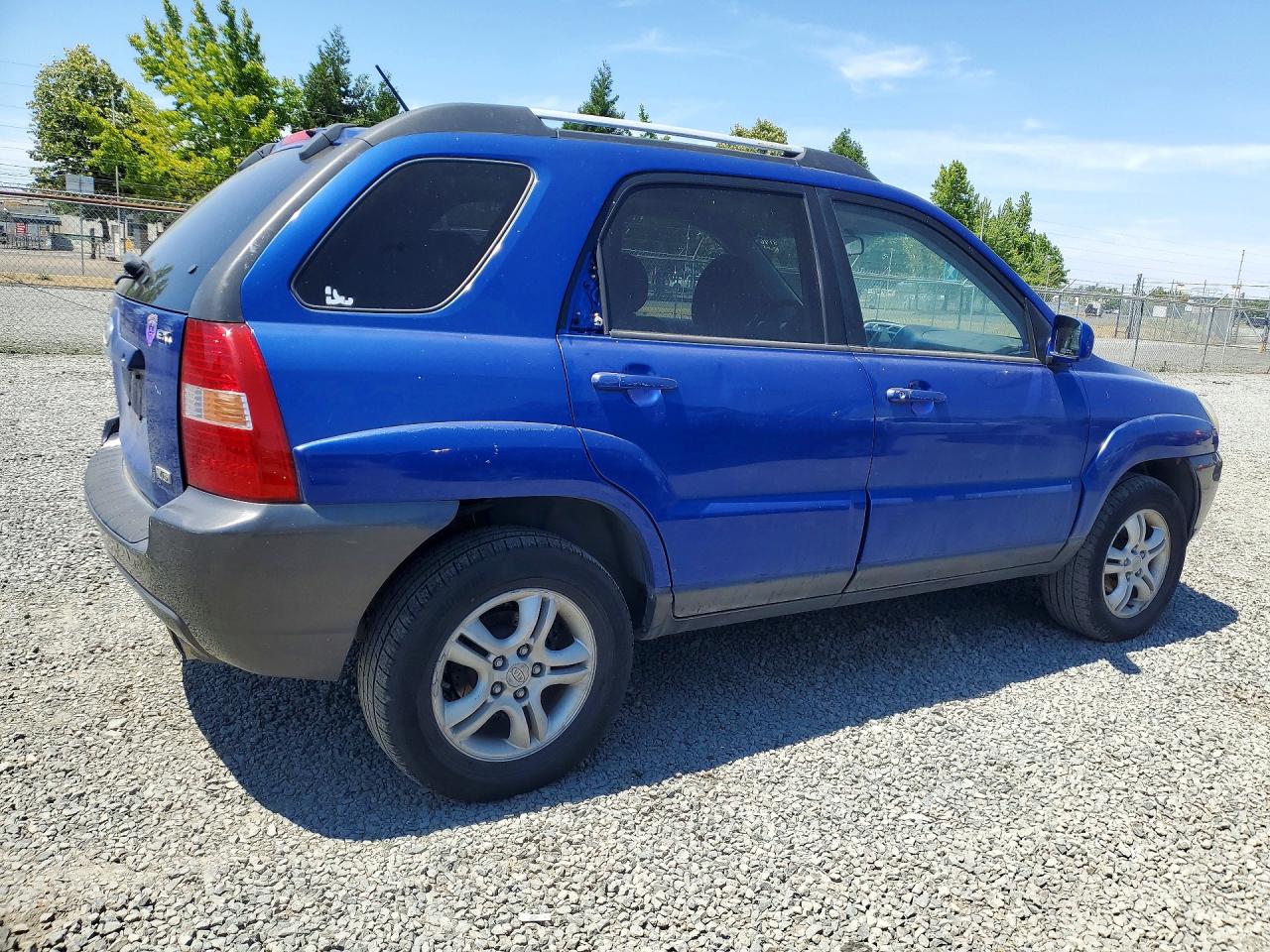 2005 Kia Sportage Lx Синий vin: KNDJF723657114585