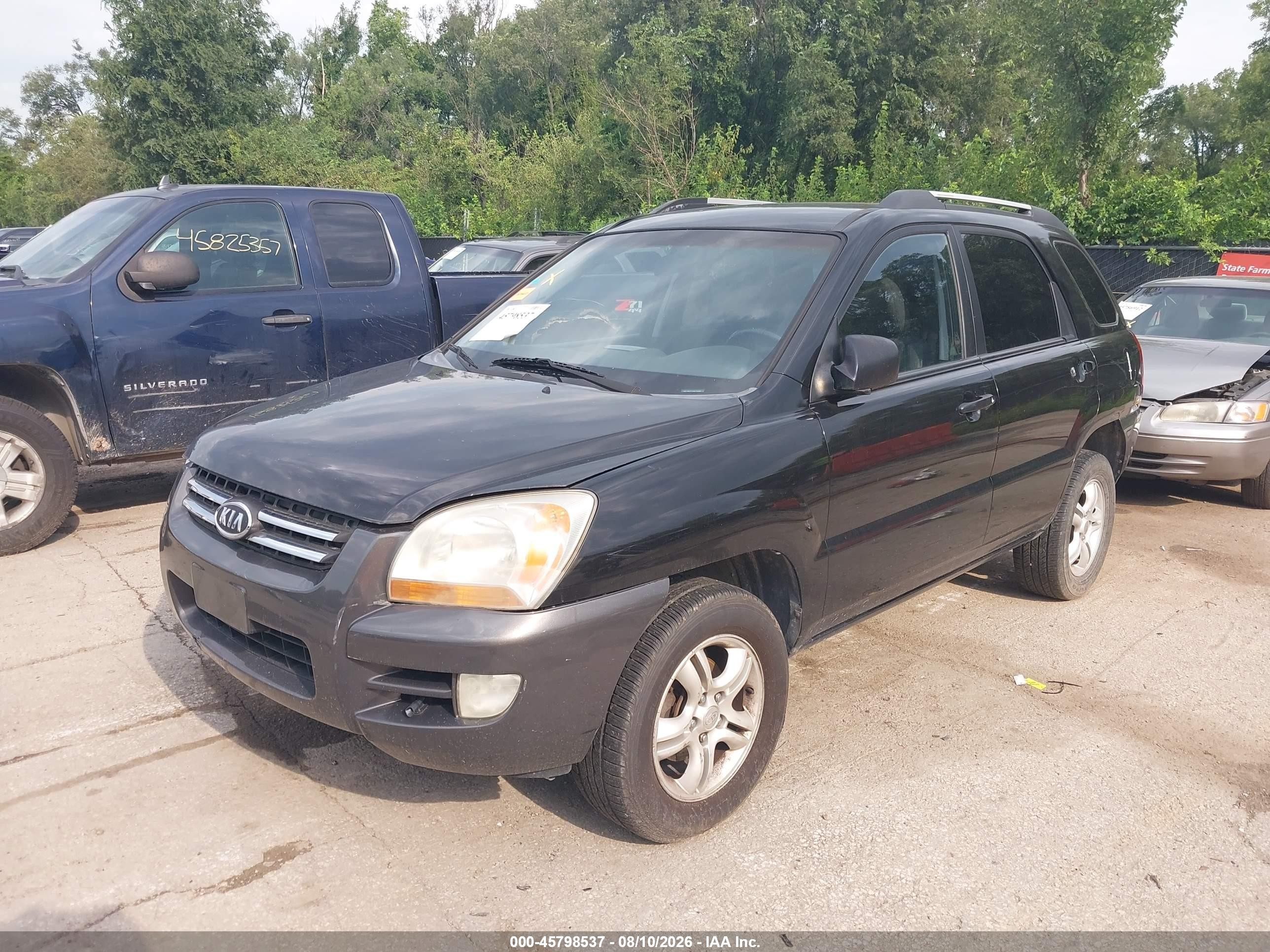 2006 Kia Sportage Ex V6/lx V6 Black vin: KNDJF723667239166