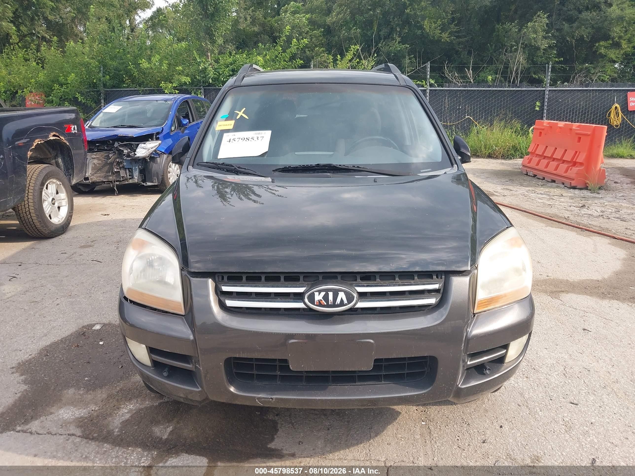 2006 Kia Sportage Ex V6/lx V6 Black vin: KNDJF723667239166