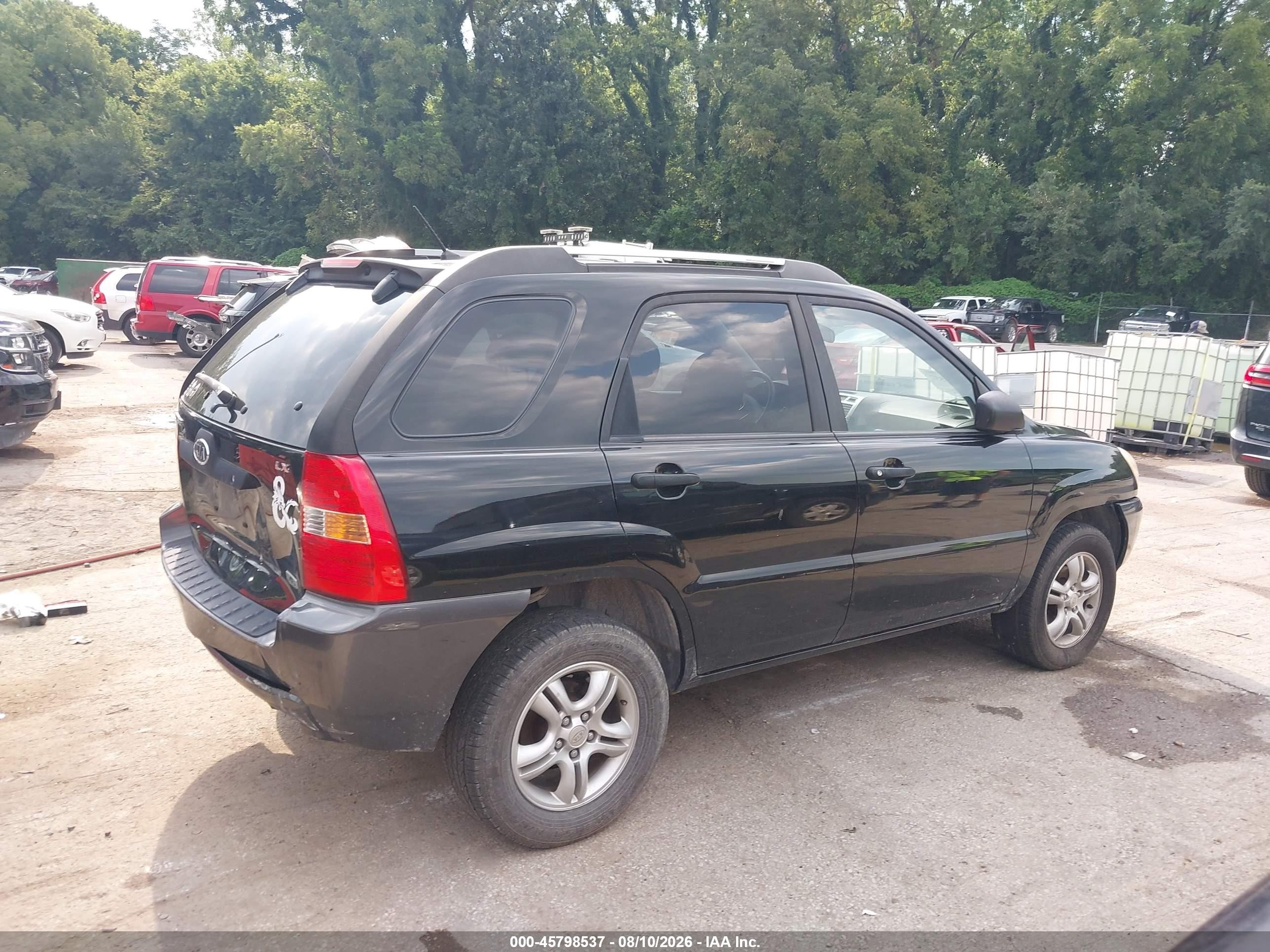 2006 Kia Sportage Ex V6/lx V6 Black vin: KNDJF723667239166