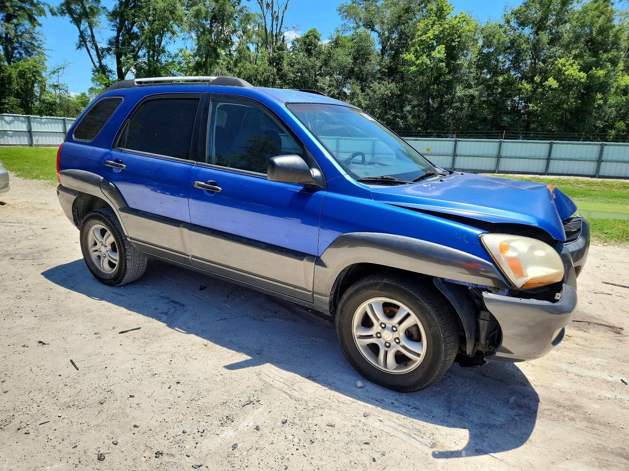 2006 Kia Sportage Lx Blue vin: KNDJF723667272149