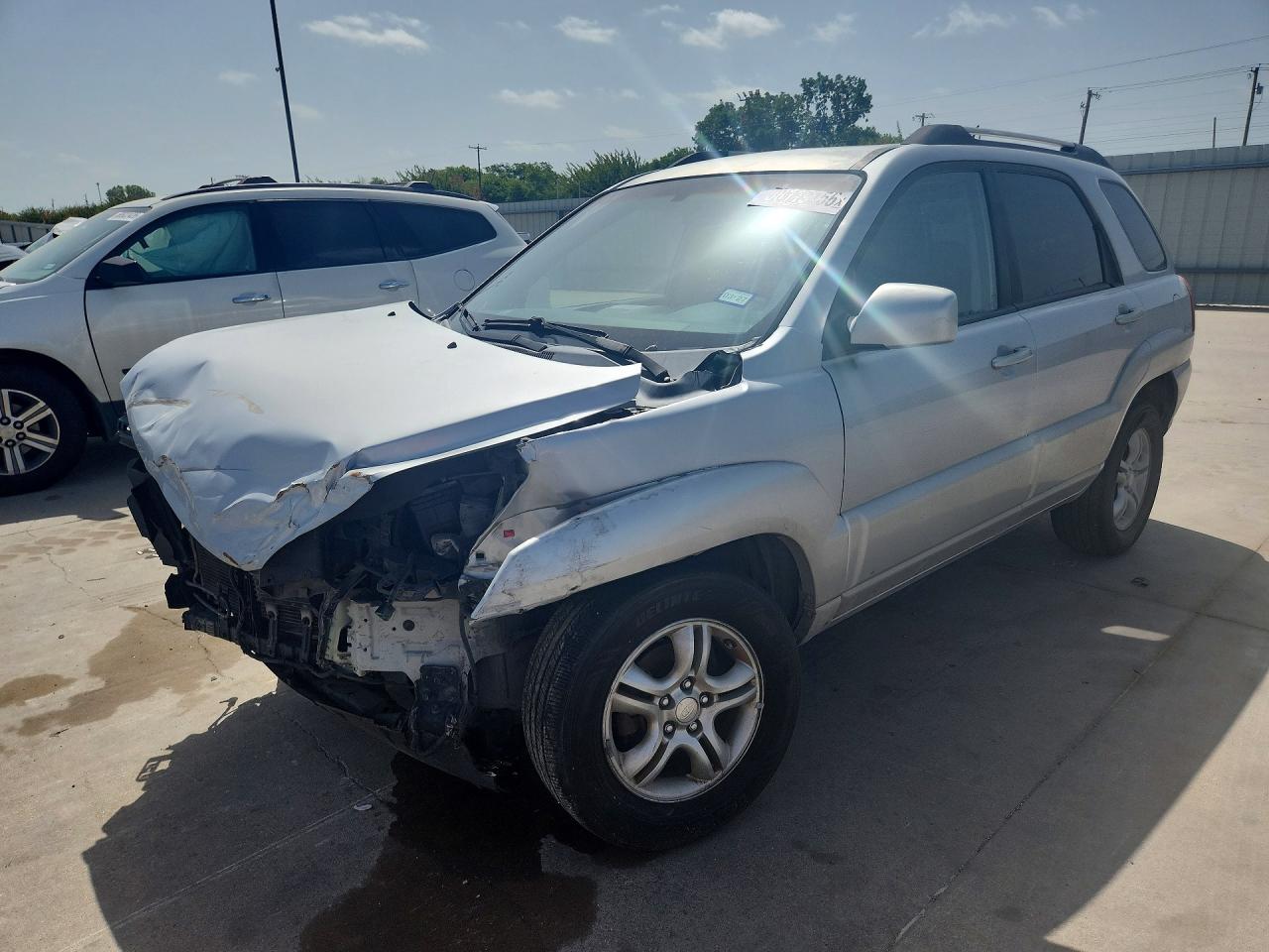 2007 Kia Sportage Lx Silver vin: KNDJF723777304740