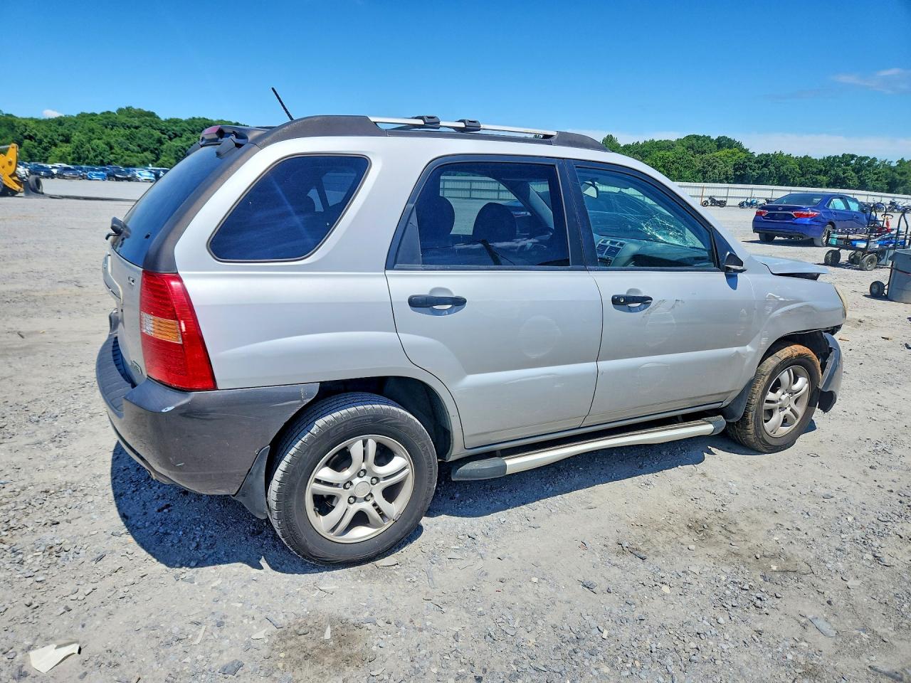2007 Kia Sportage Lx Silver vin: KNDJF723777416924