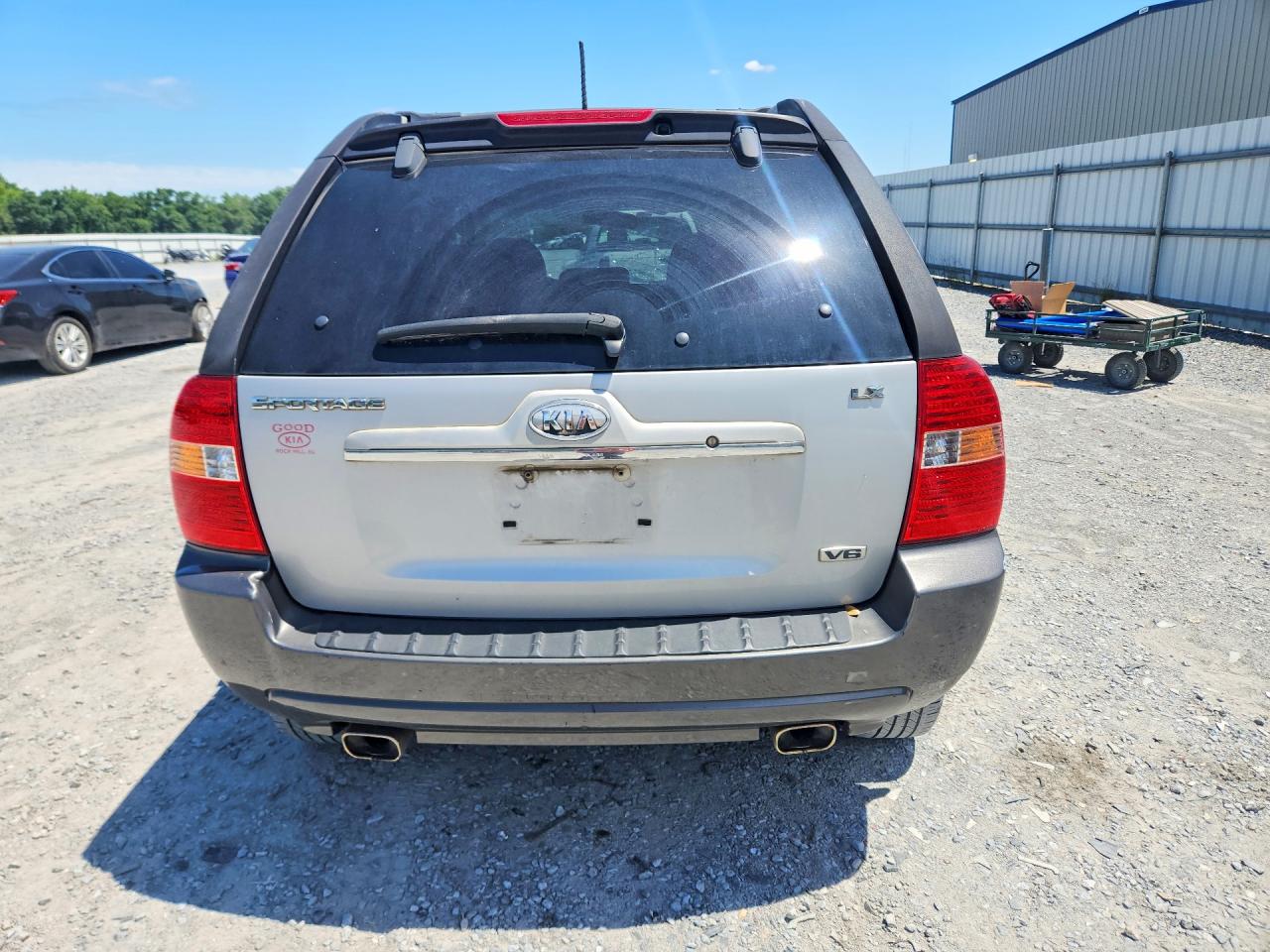 2007 Kia Sportage Lx Silver vin: KNDJF723777416924