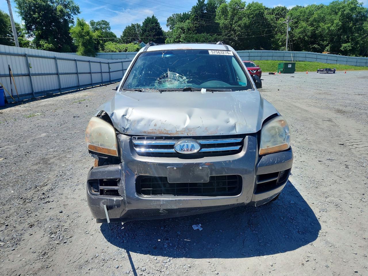 2007 Kia Sportage Lx Silver vin: KNDJF723777416924
