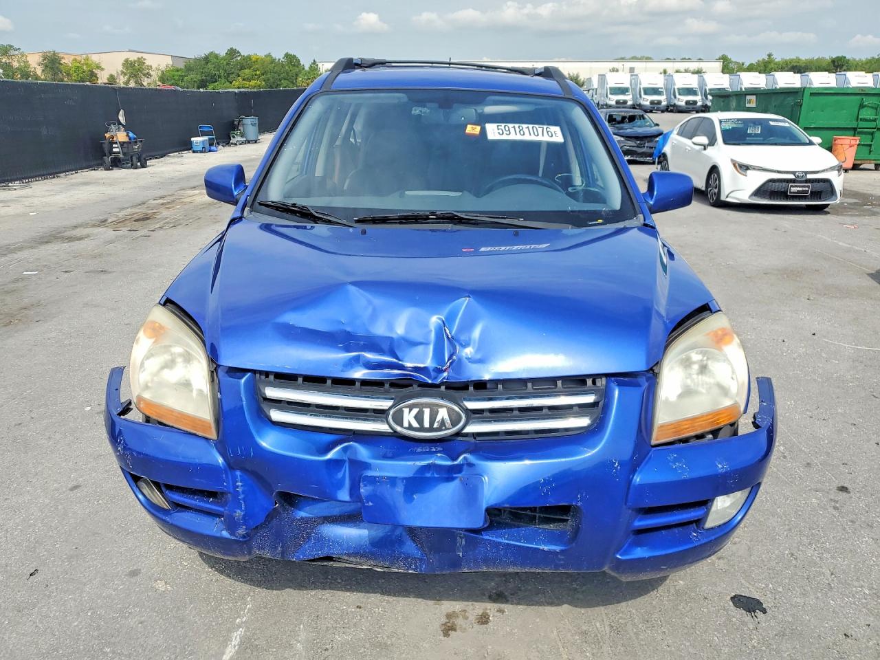 2008 Kia Sportage Lx Blue vin: KNDJF723787527233