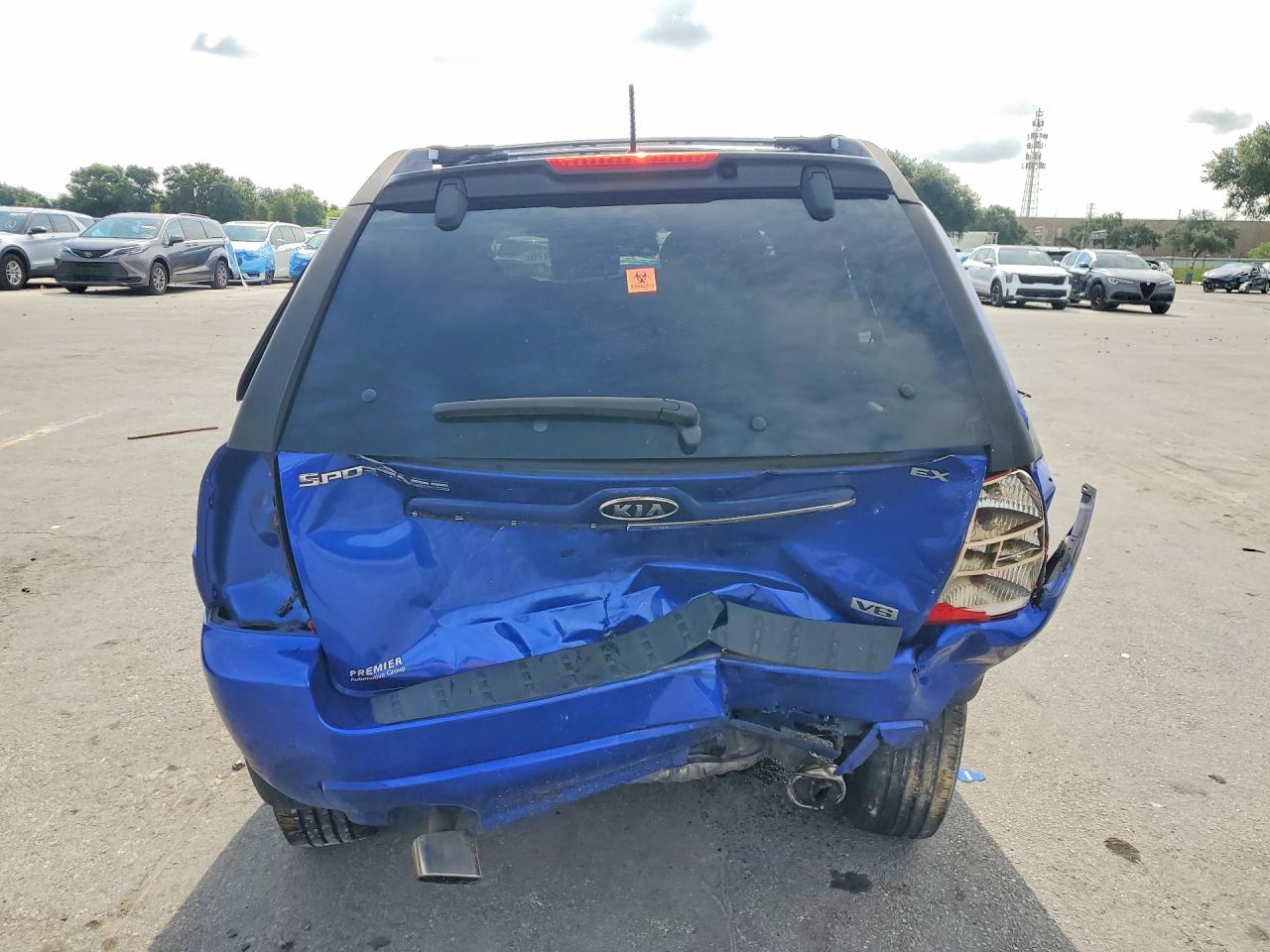 2008 Kia Sportage Lx Blue vin: KNDJF723787527233