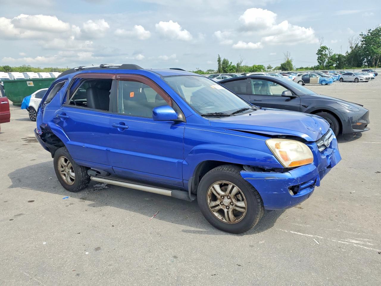 2008 Kia Sportage Lx Blue vin: KNDJF723787527233