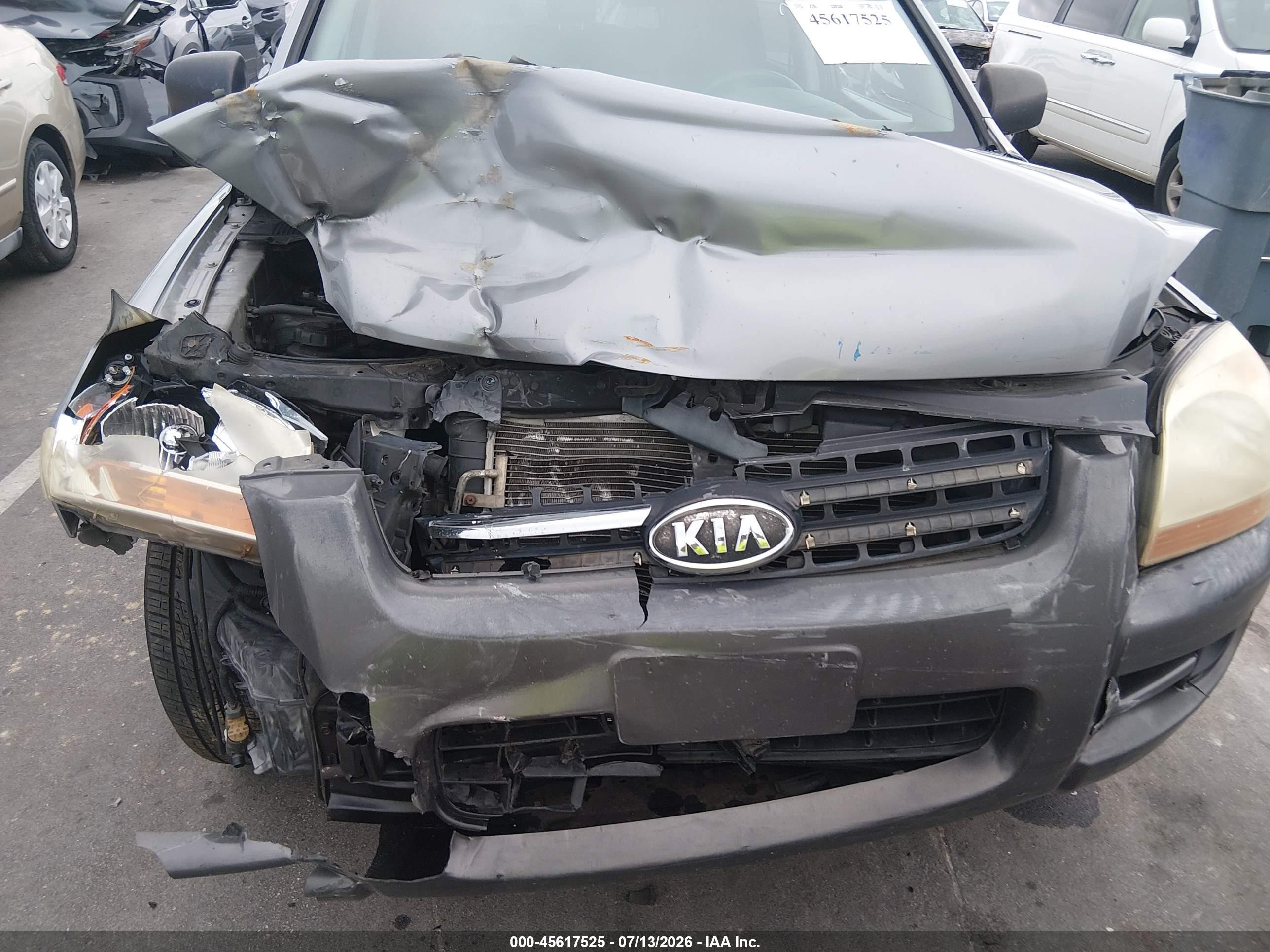 2005 Kia Sportage Ex V6/lx V6 Gray vin: KNDJF723857055698