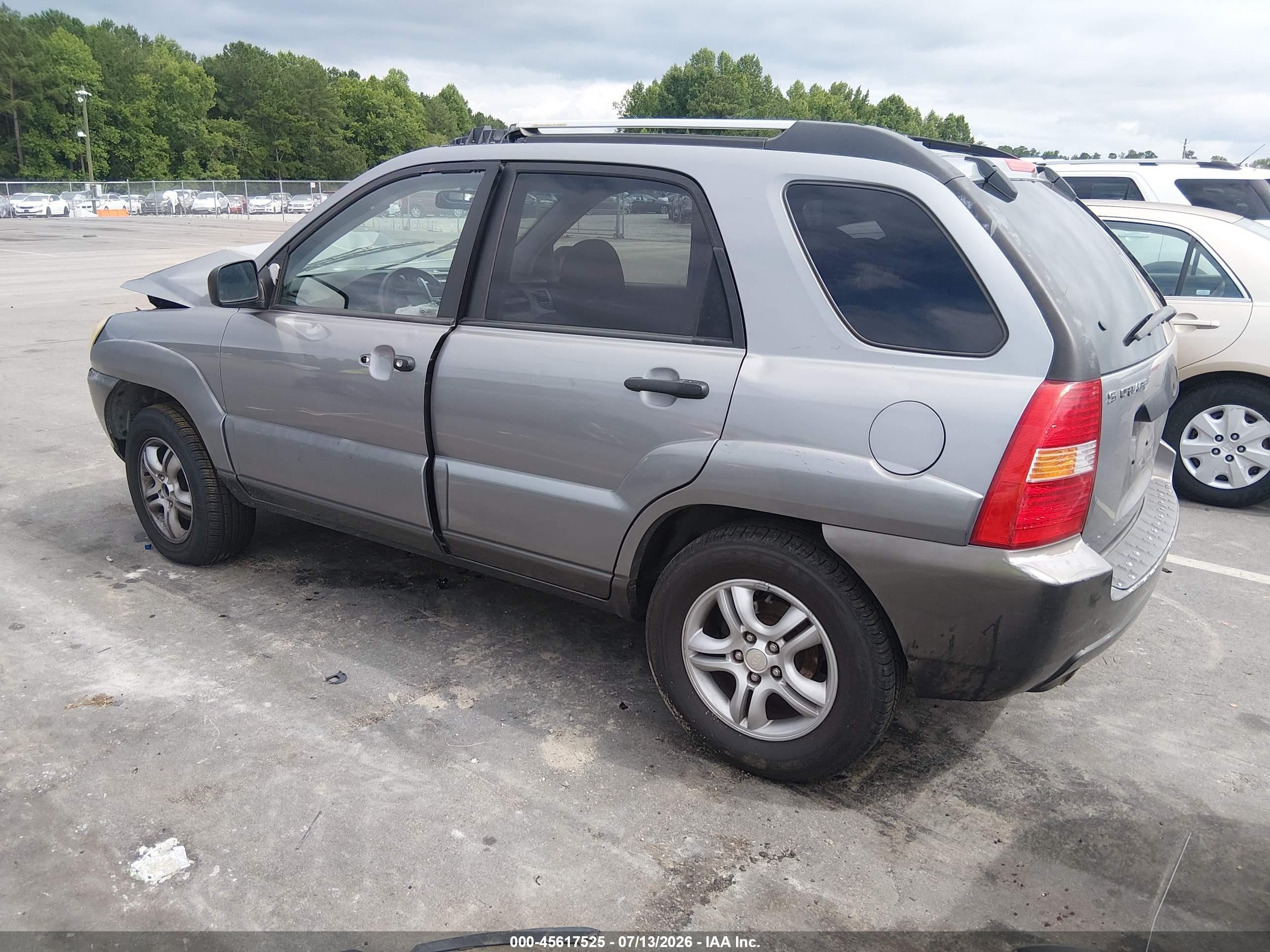 2005 Kia Sportage Ex V6/lx V6 Gray vin: KNDJF723857055698