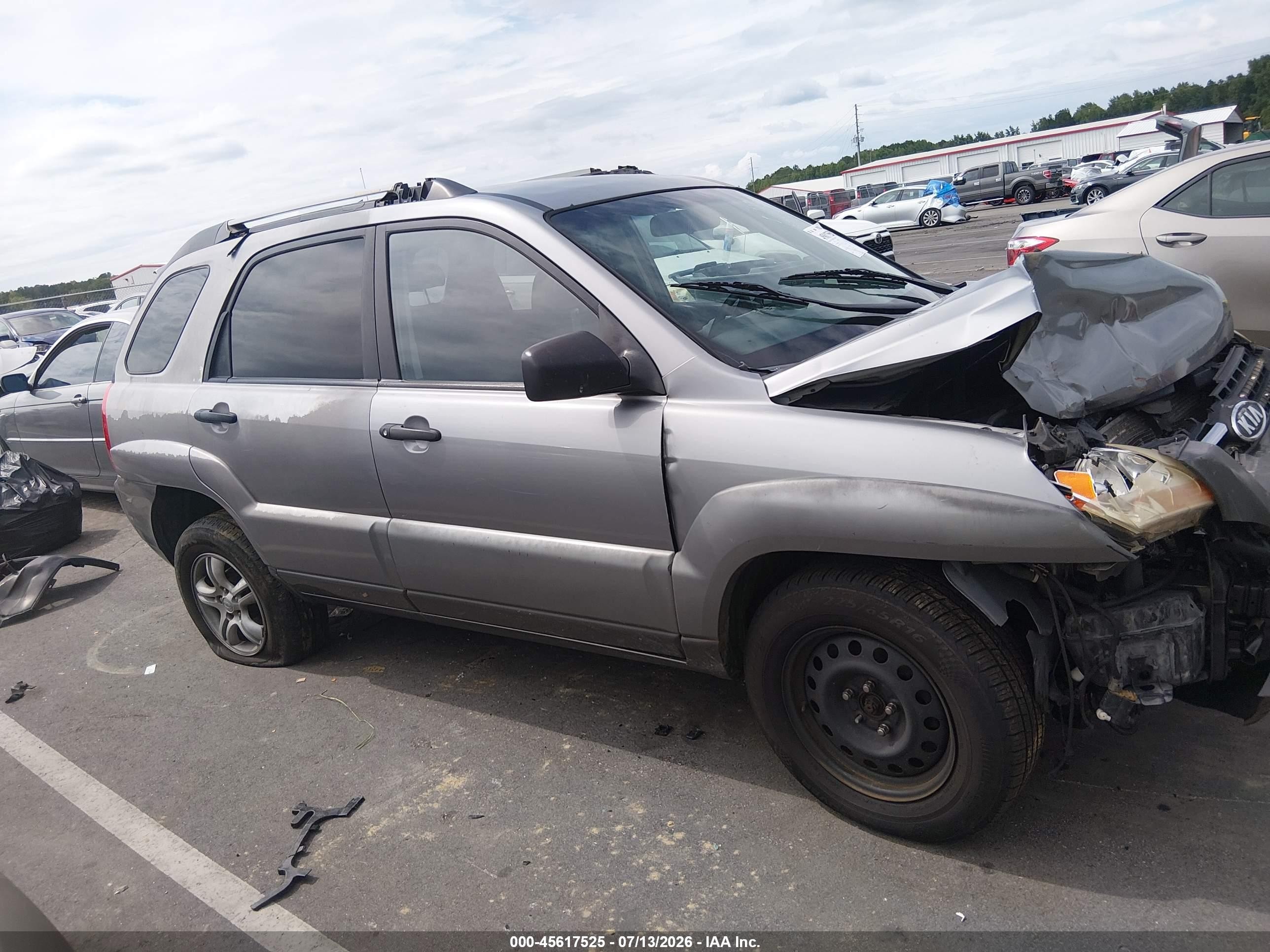 2005 Kia Sportage Ex V6/lx V6 Gray vin: KNDJF723857055698