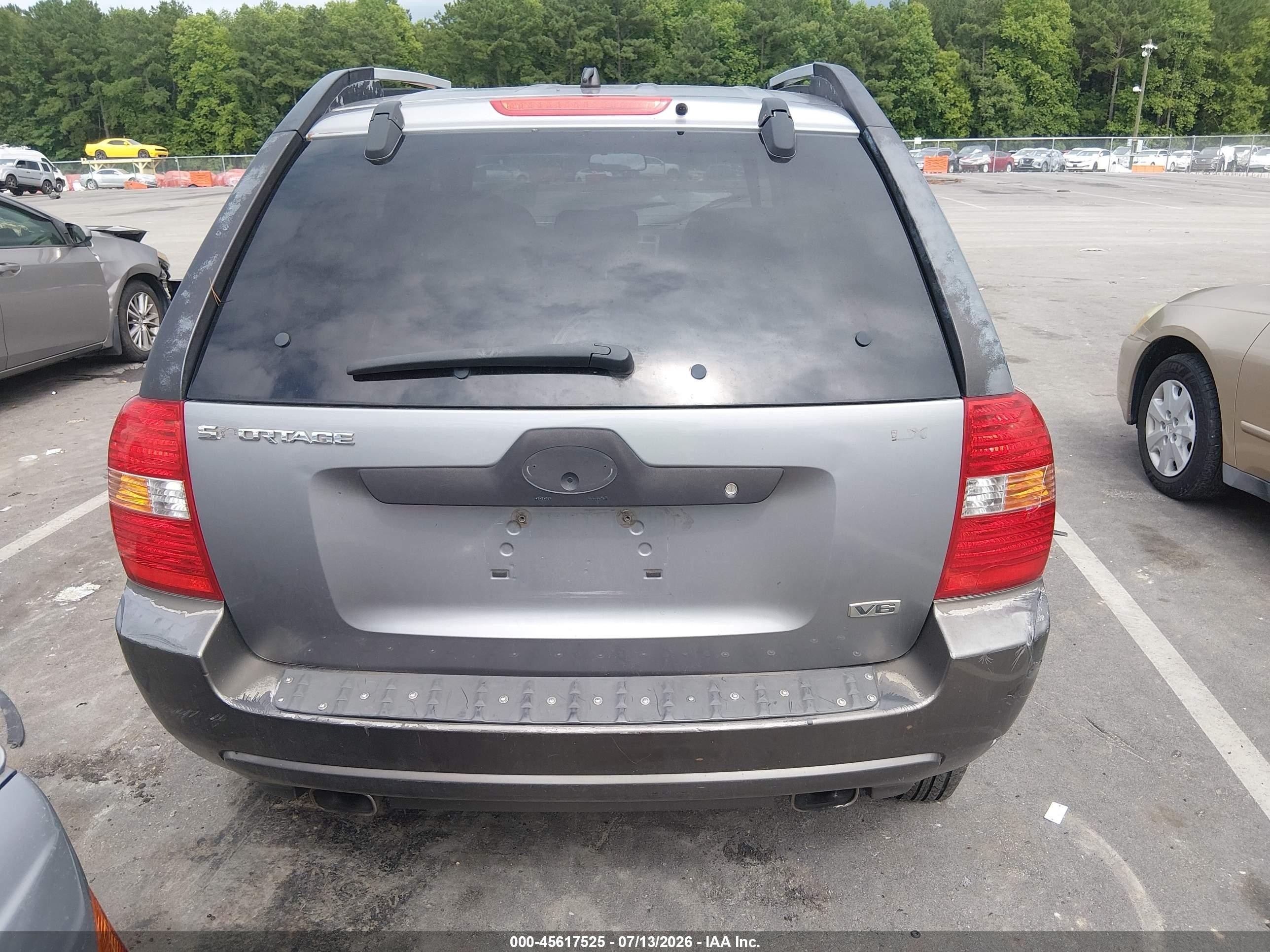 2005 Kia Sportage Ex V6/lx V6 Gray vin: KNDJF723857055698