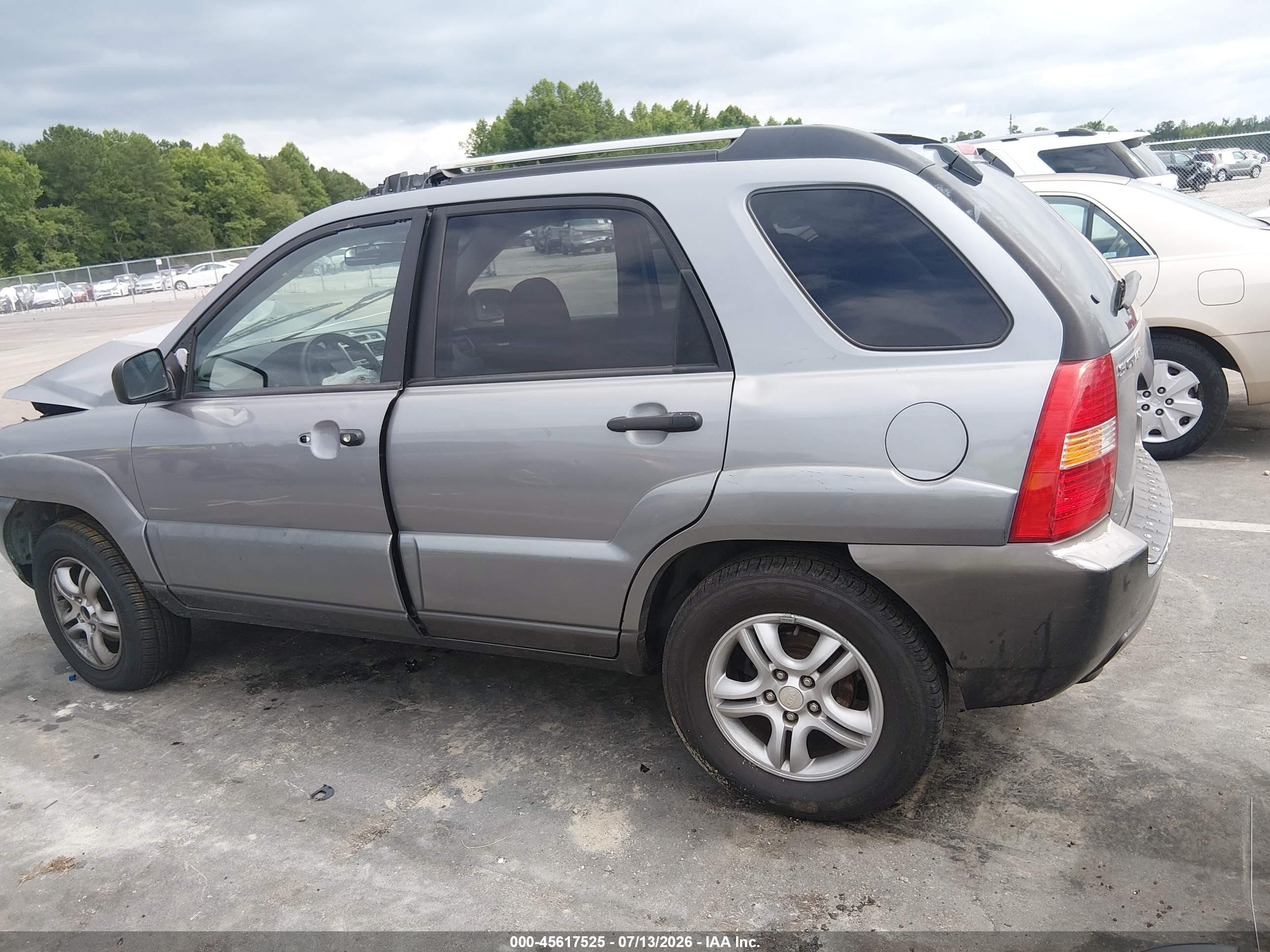 2005 Kia Sportage Ex V6/lx V6 Gray vin: KNDJF723857055698
