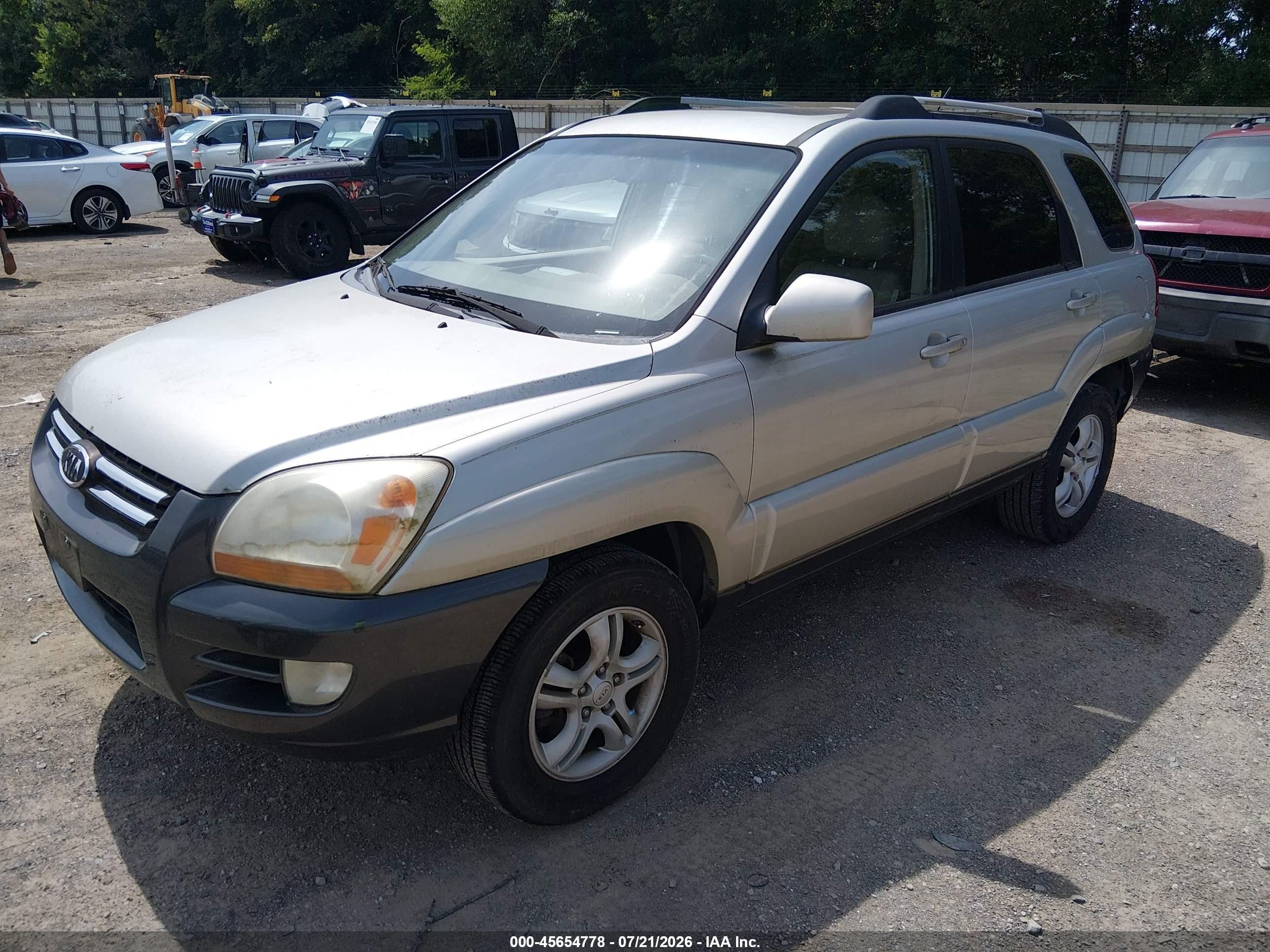 2006 Kia Sportage Ex V6/lx V6 Золотой vin: KNDJF723867244711