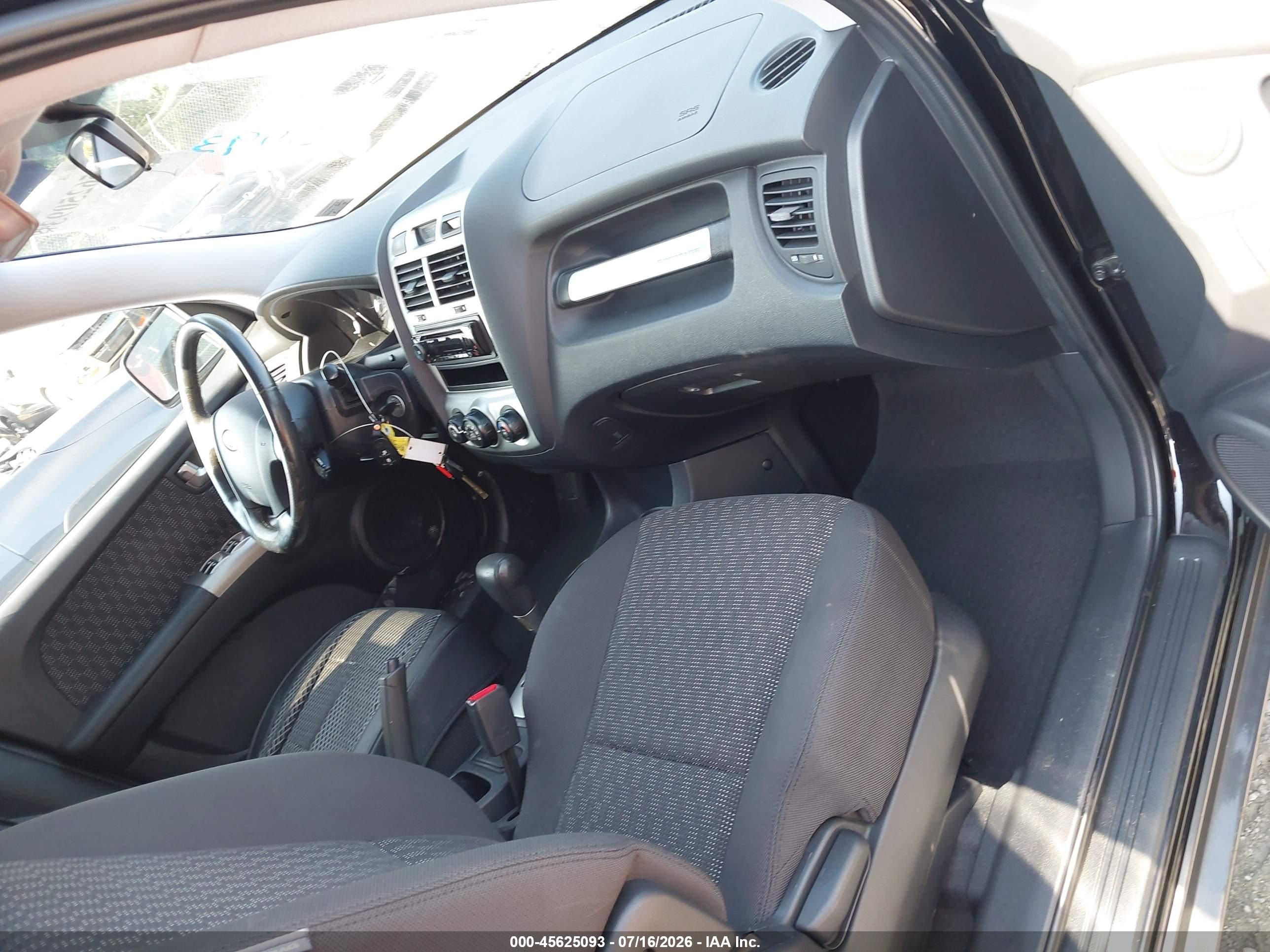 2008 Kia Sportage Lx V6 Black vin: KNDJF723887457645
