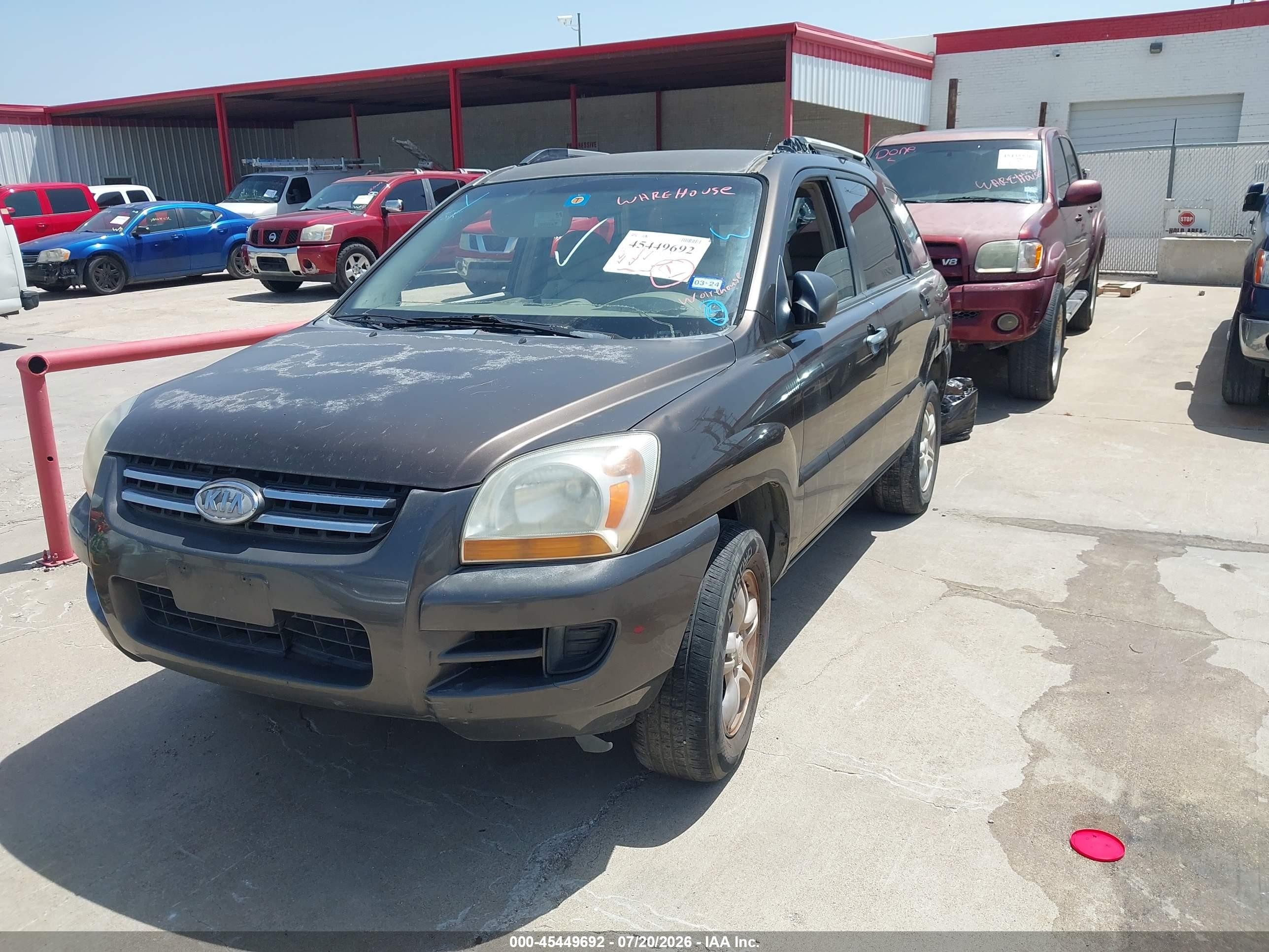2006 Kia Sportage Ex V6/lx V6 Brown vin: KNDJF723967141488