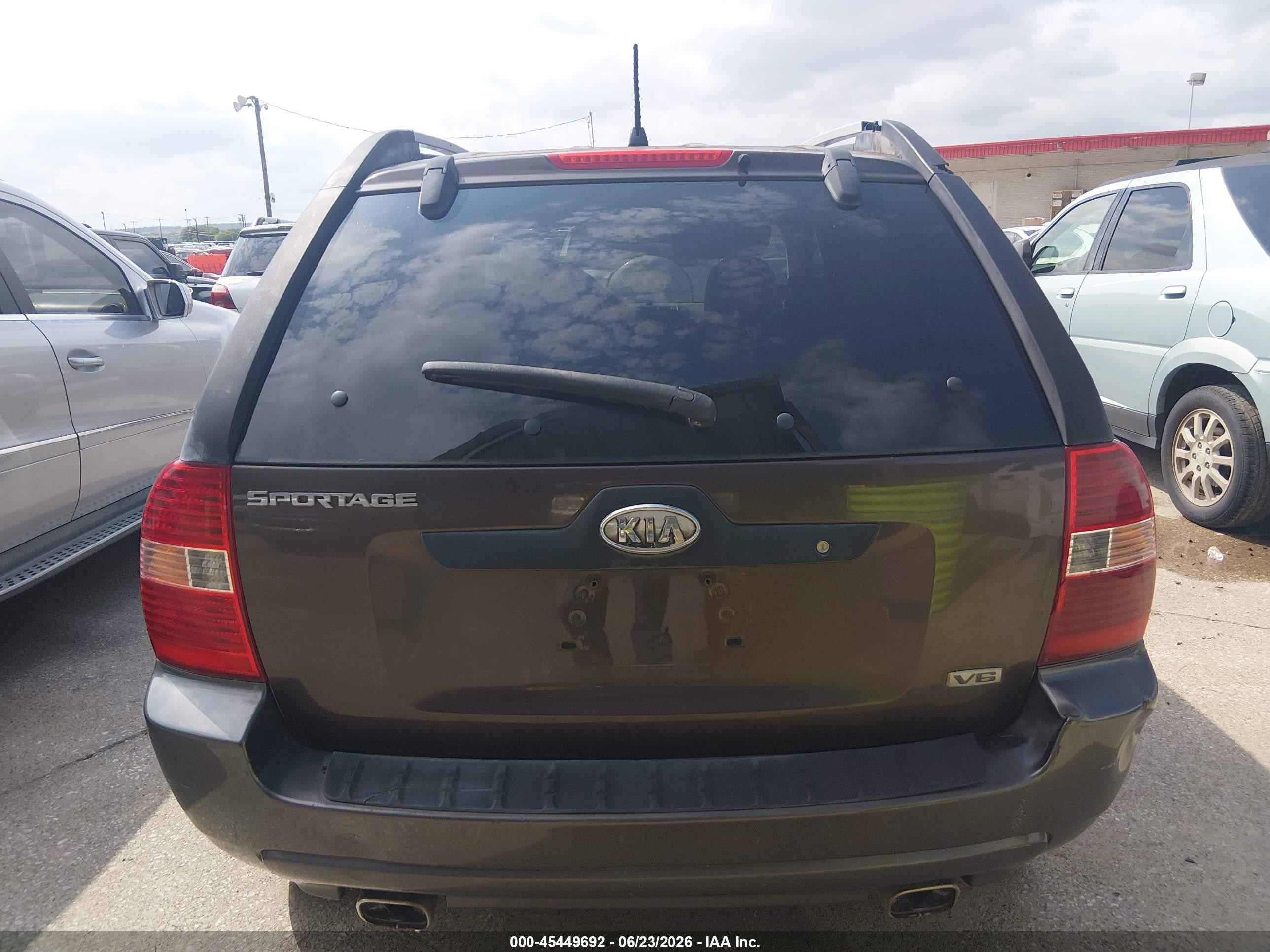 2006 Kia Sportage Ex V6/lx V6 Brown vin: KNDJF723967141488
