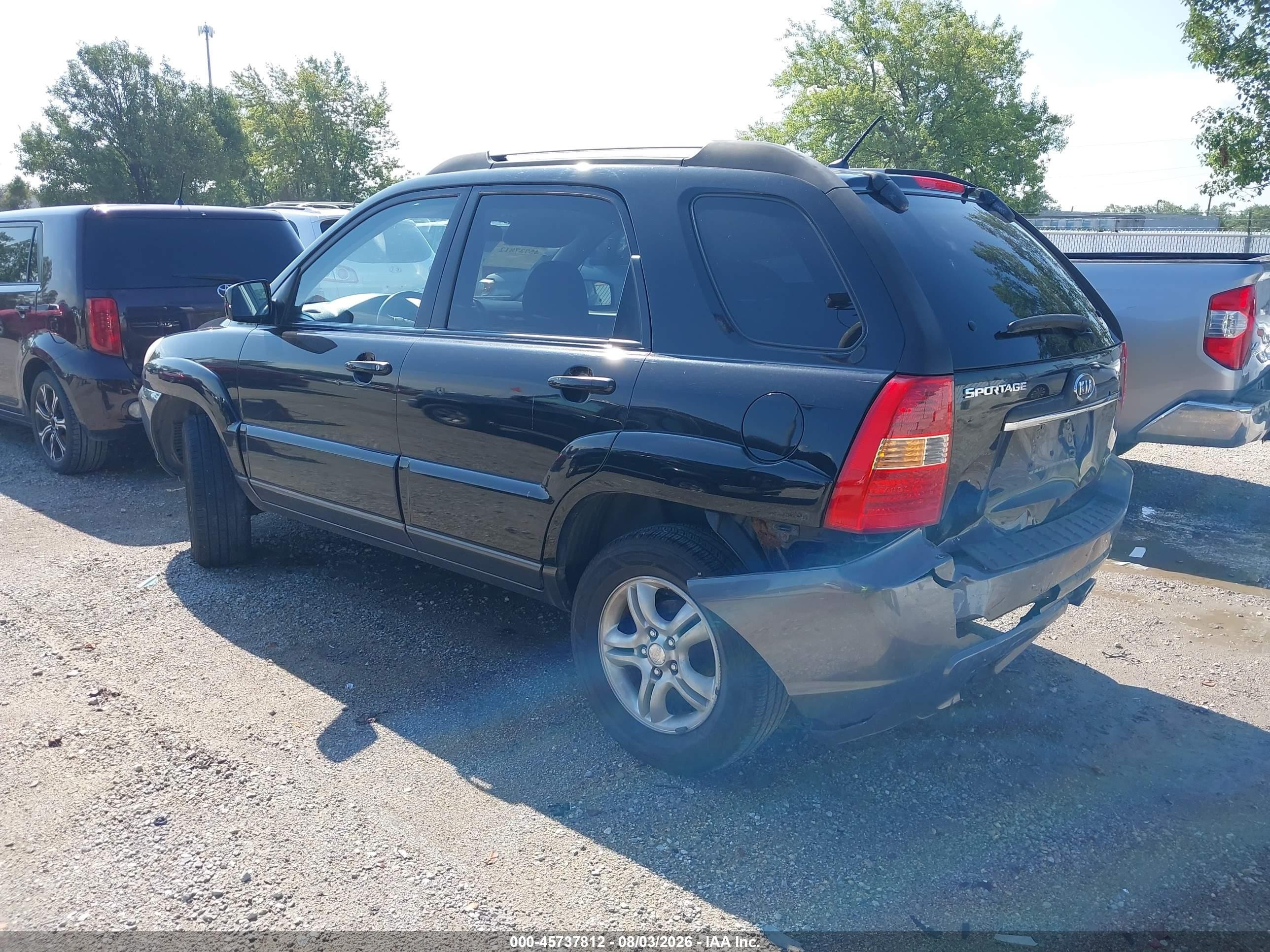 2008 Kia Sportage Ex V6 Черный vin: KNDJF723987456052