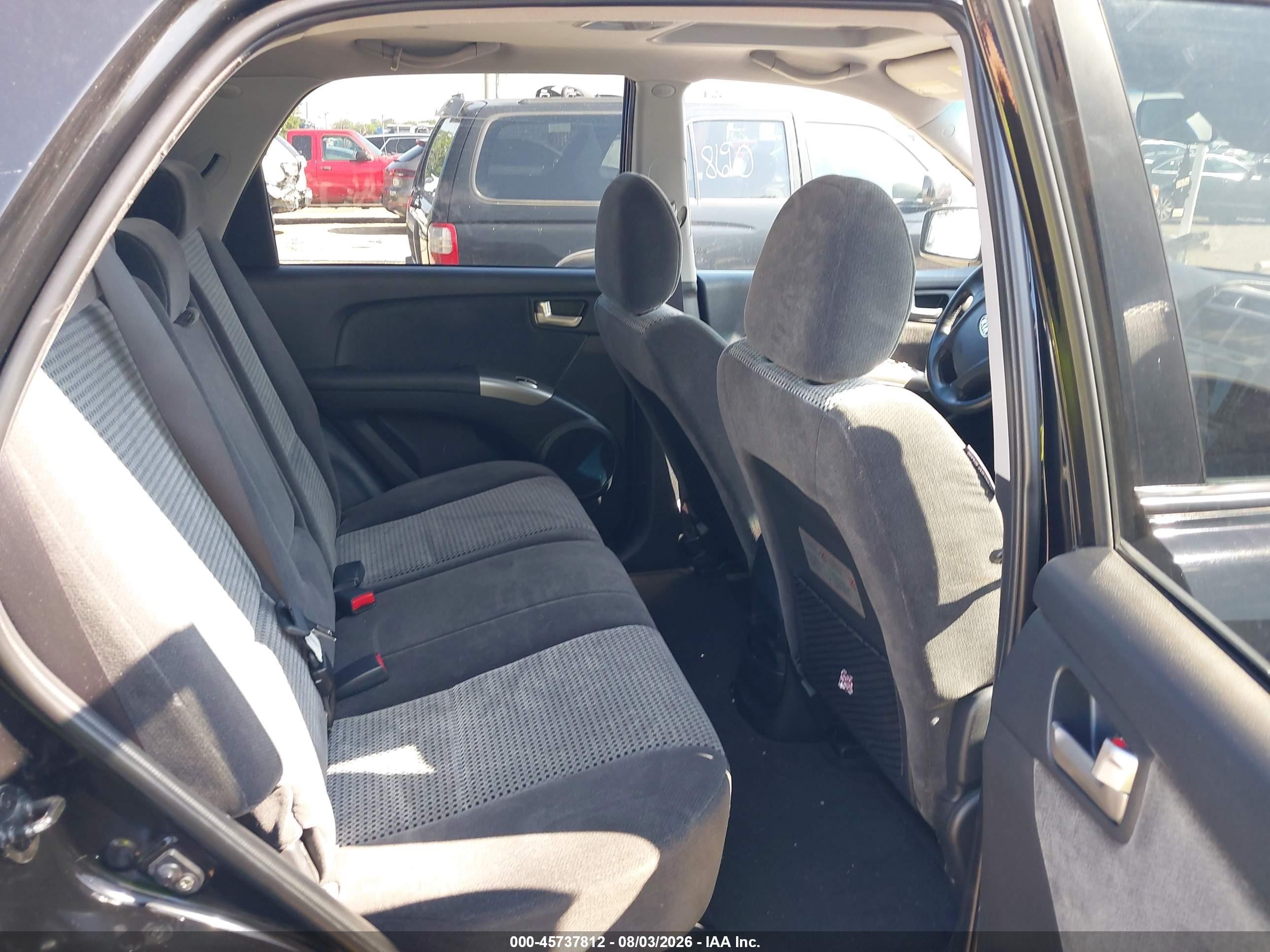 2008 Kia Sportage Ex V6 Черный vin: KNDJF723987456052