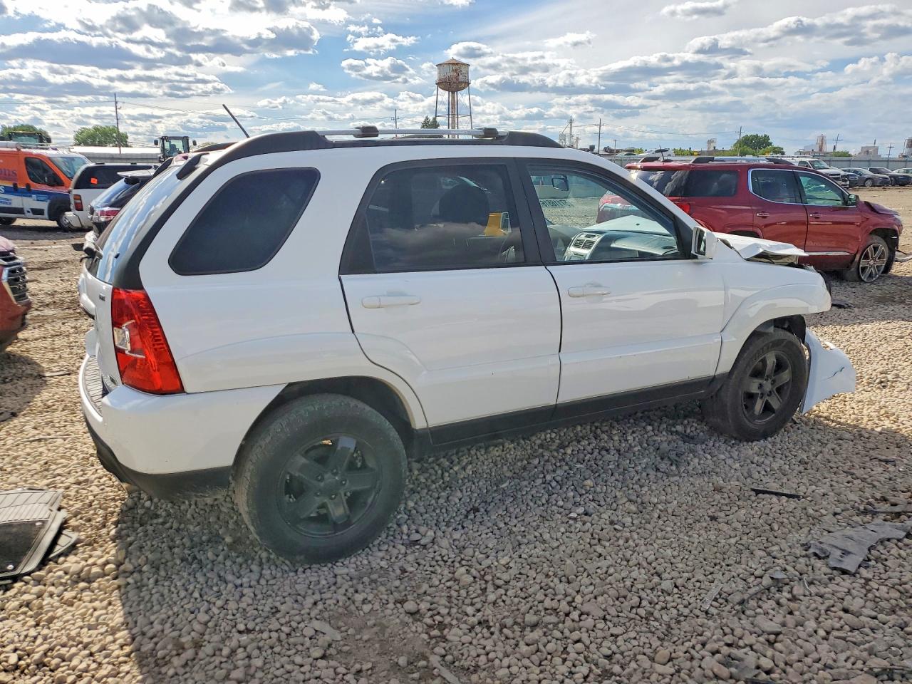 2009 Kia Sportage Lx White vin: KNDJF723997556962