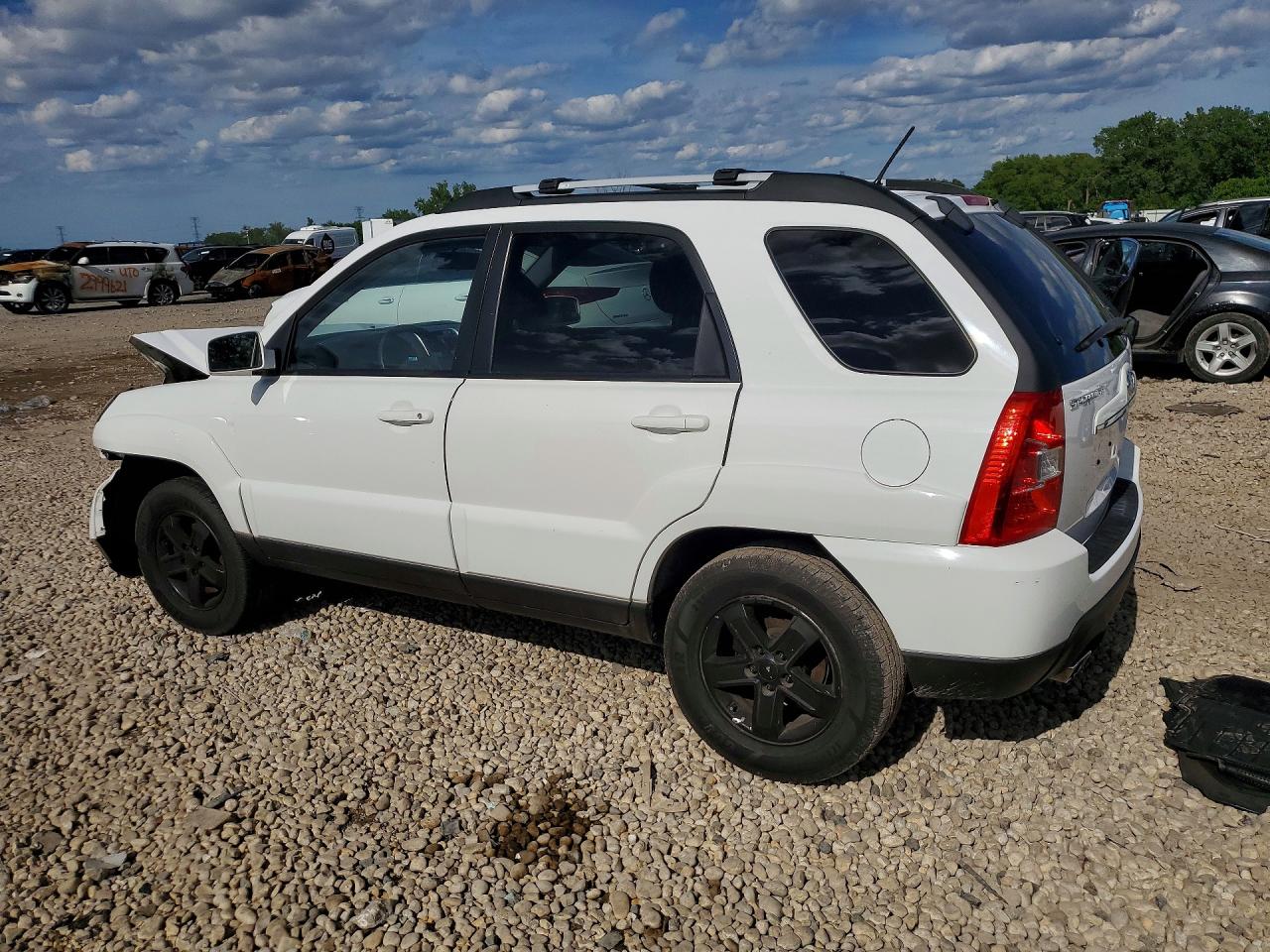 2009 Kia Sportage Lx White vin: KNDJF723997556962