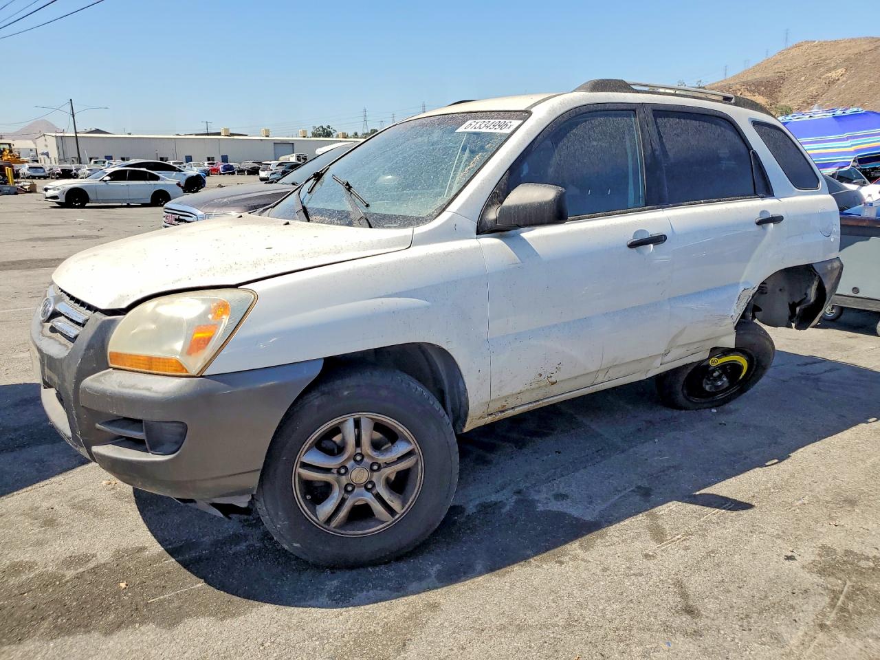 2006 Kia Sportage Lx White vin: KNDJF723X67282280