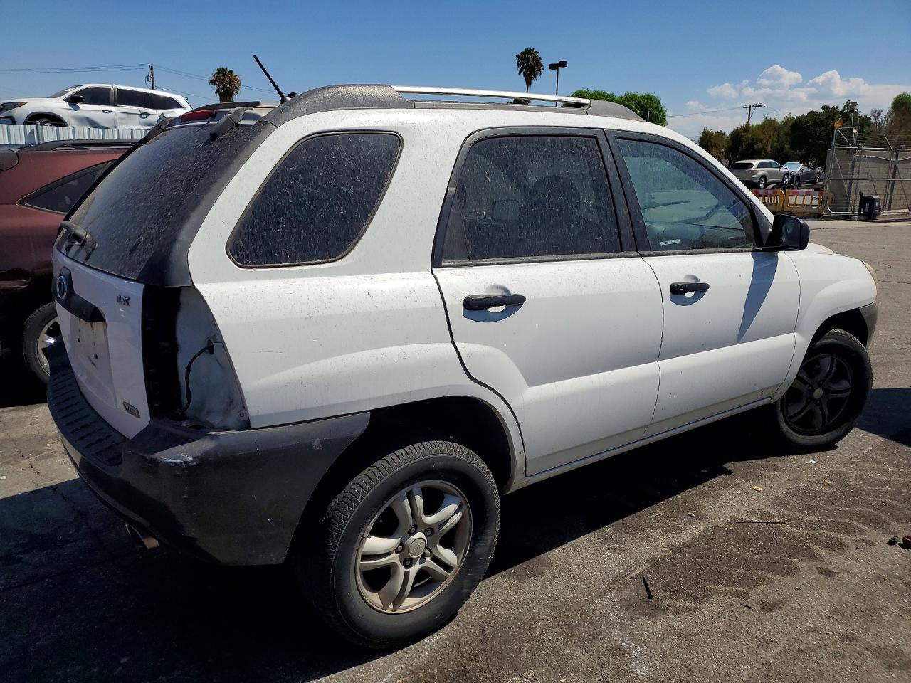 2006 Kia Sportage Lx White vin: KNDJF723X67282280