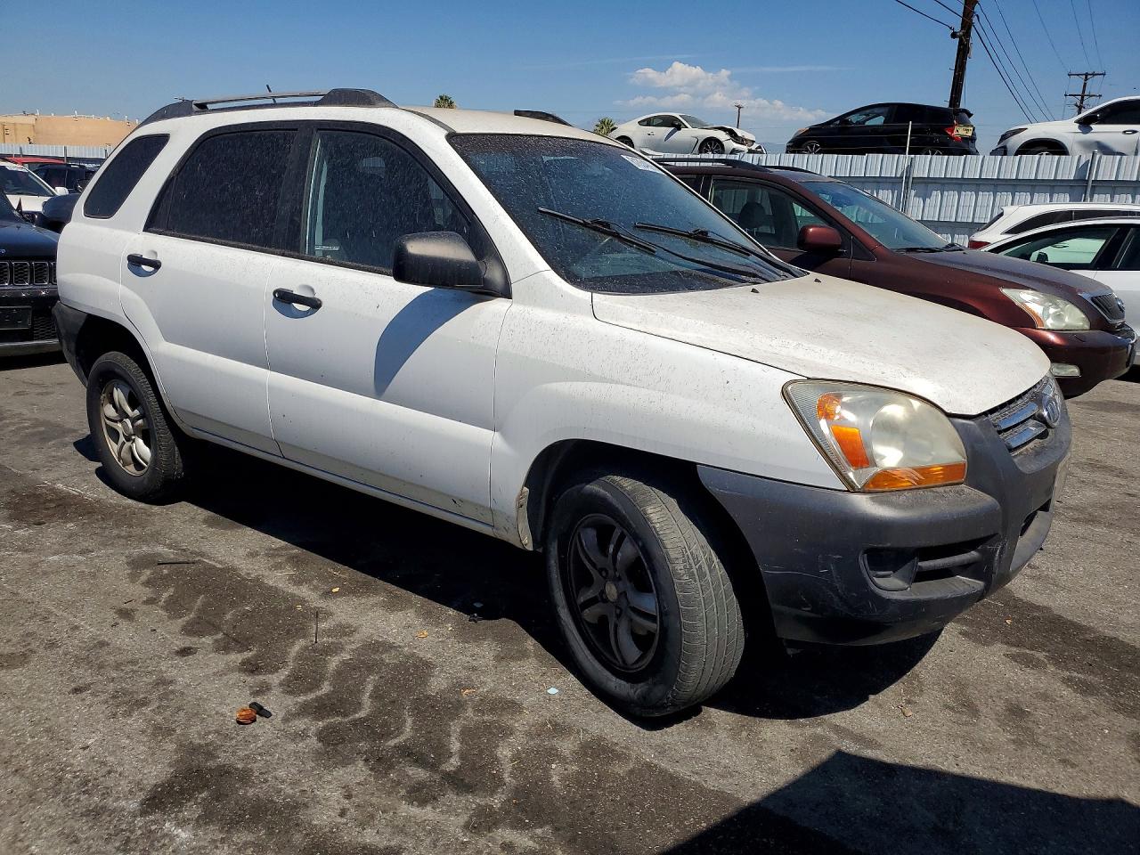 2006 Kia Sportage Lx White vin: KNDJF723X67282280