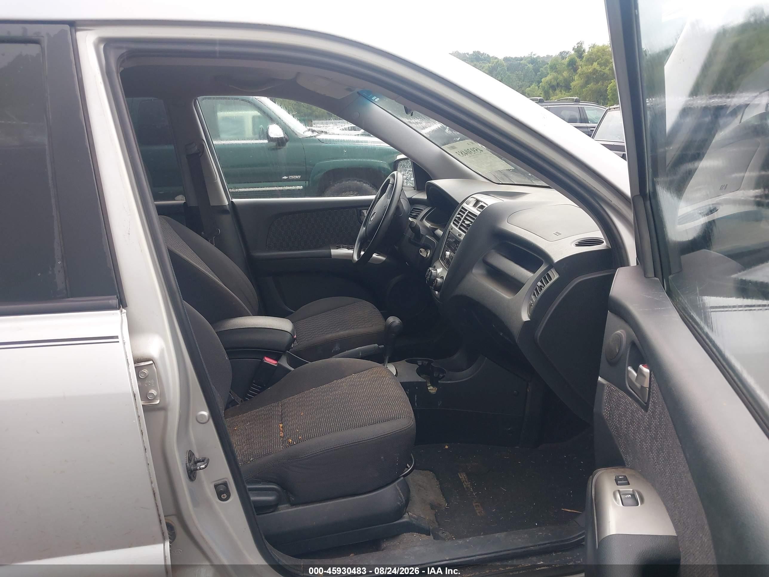 2007 Kia Sportage Lx V6 Silver vin: KNDJF723X77441686