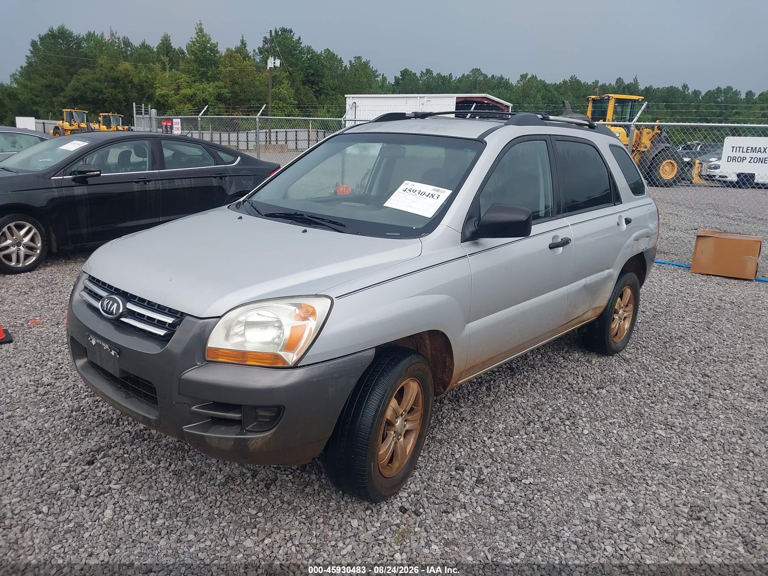 2007 Kia Sportage Lx V6 Silver vin: KNDJF723X77441686
