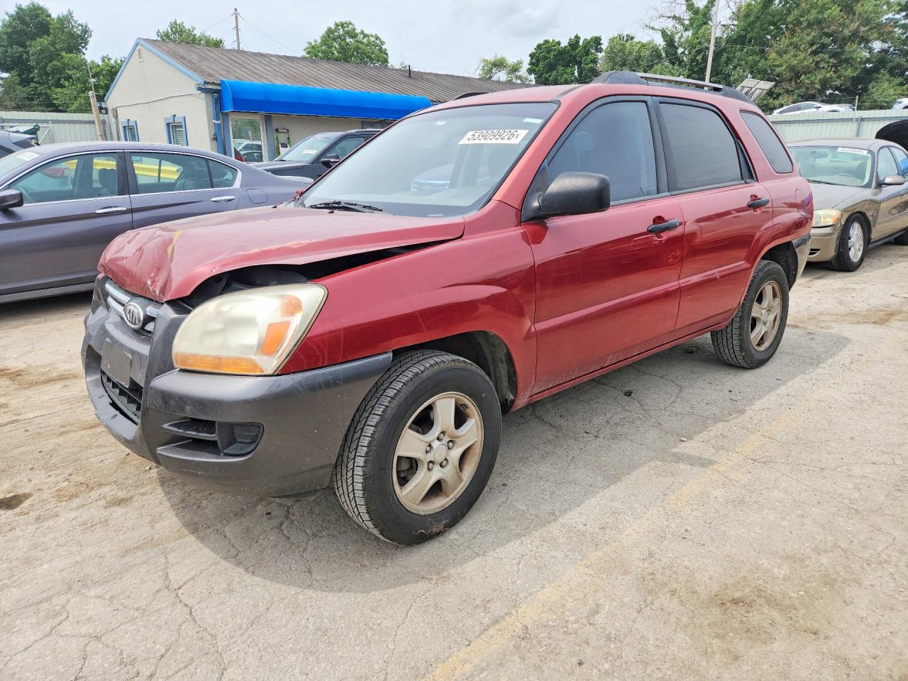 2008 Kia Sportage Lx Red vin: KNDJF724087452626