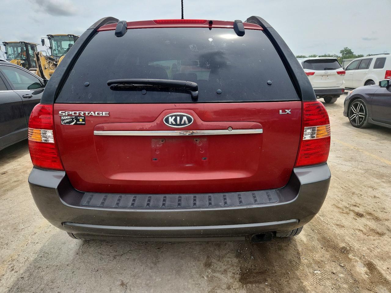 2008 Kia Sportage Lx Red vin: KNDJF724087452626
