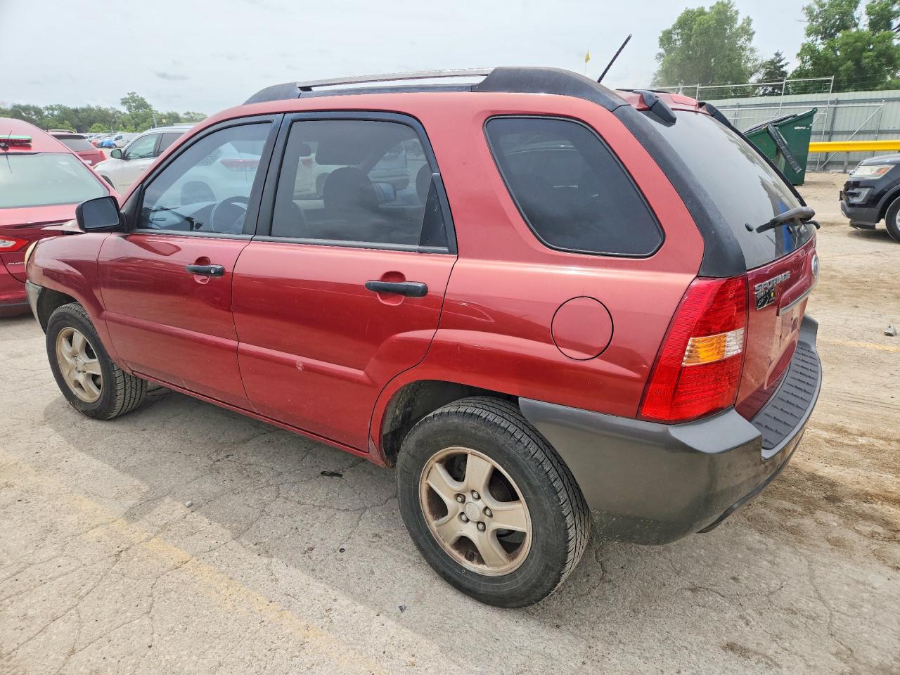 2008 Kia Sportage Lx Red vin: KNDJF724087452626
