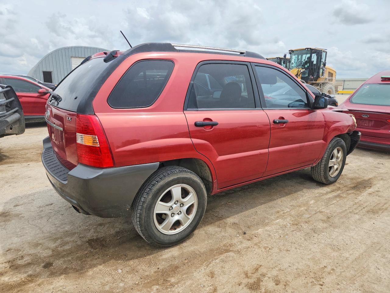 2008 Kia Sportage Lx Red vin: KNDJF724087452626