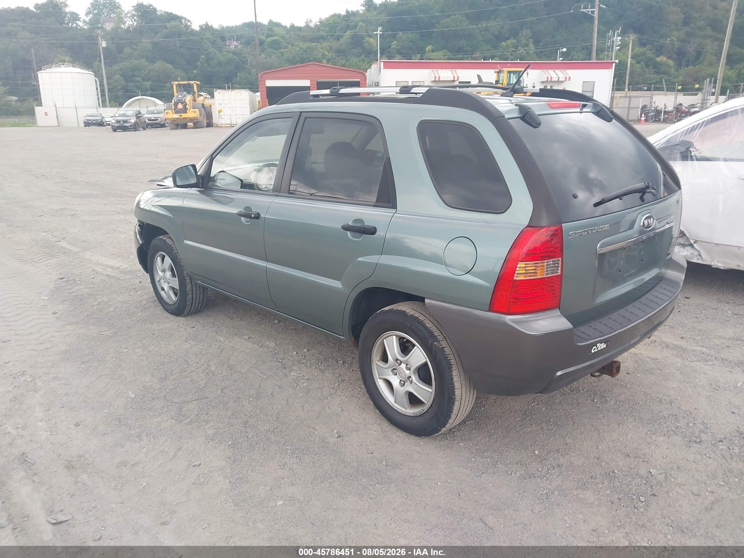 2008 Kia Sportage Lx Зеленый vin: KNDJF724087467353