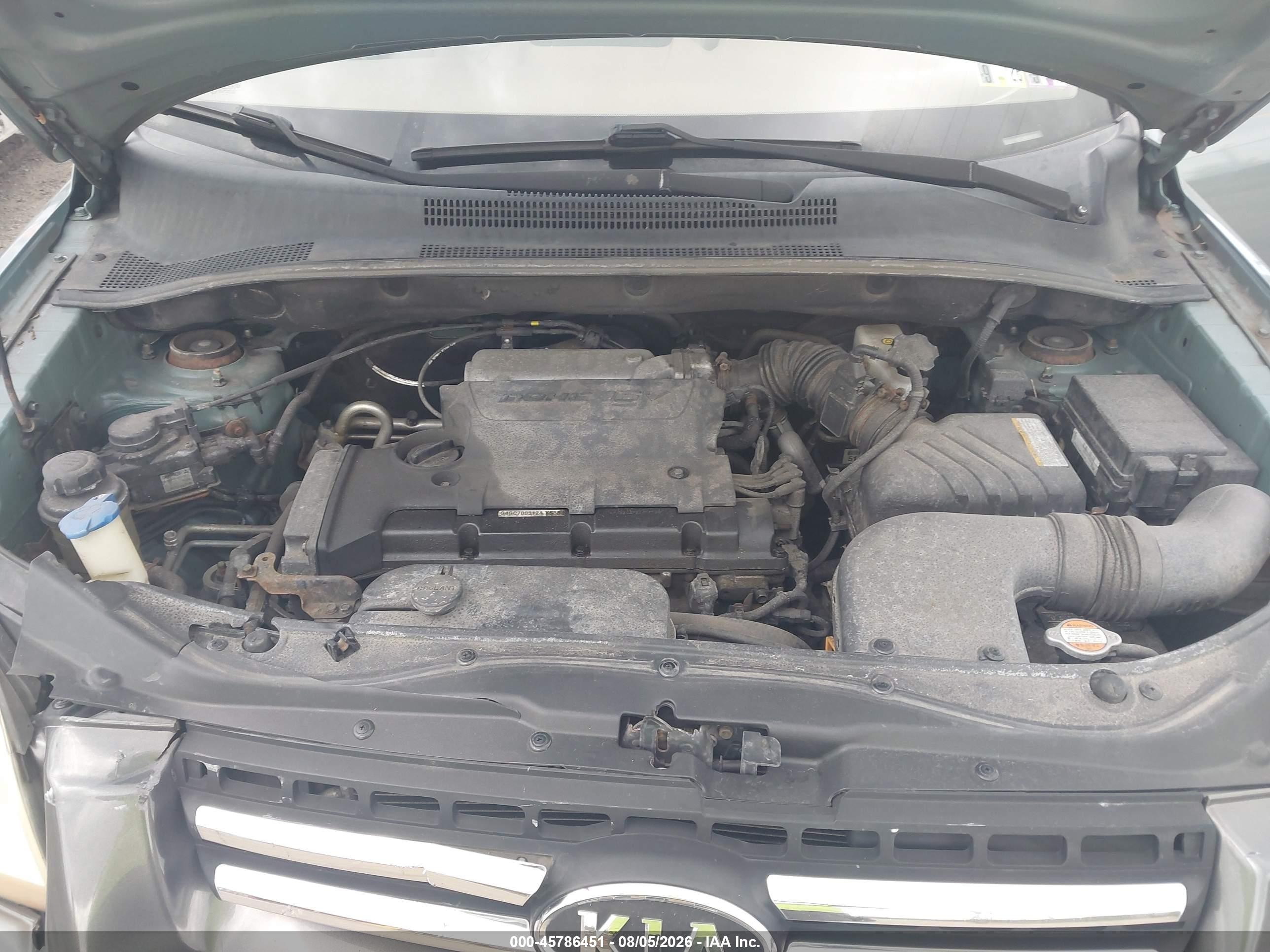 2008 Kia Sportage Lx Зеленый vin: KNDJF724087467353