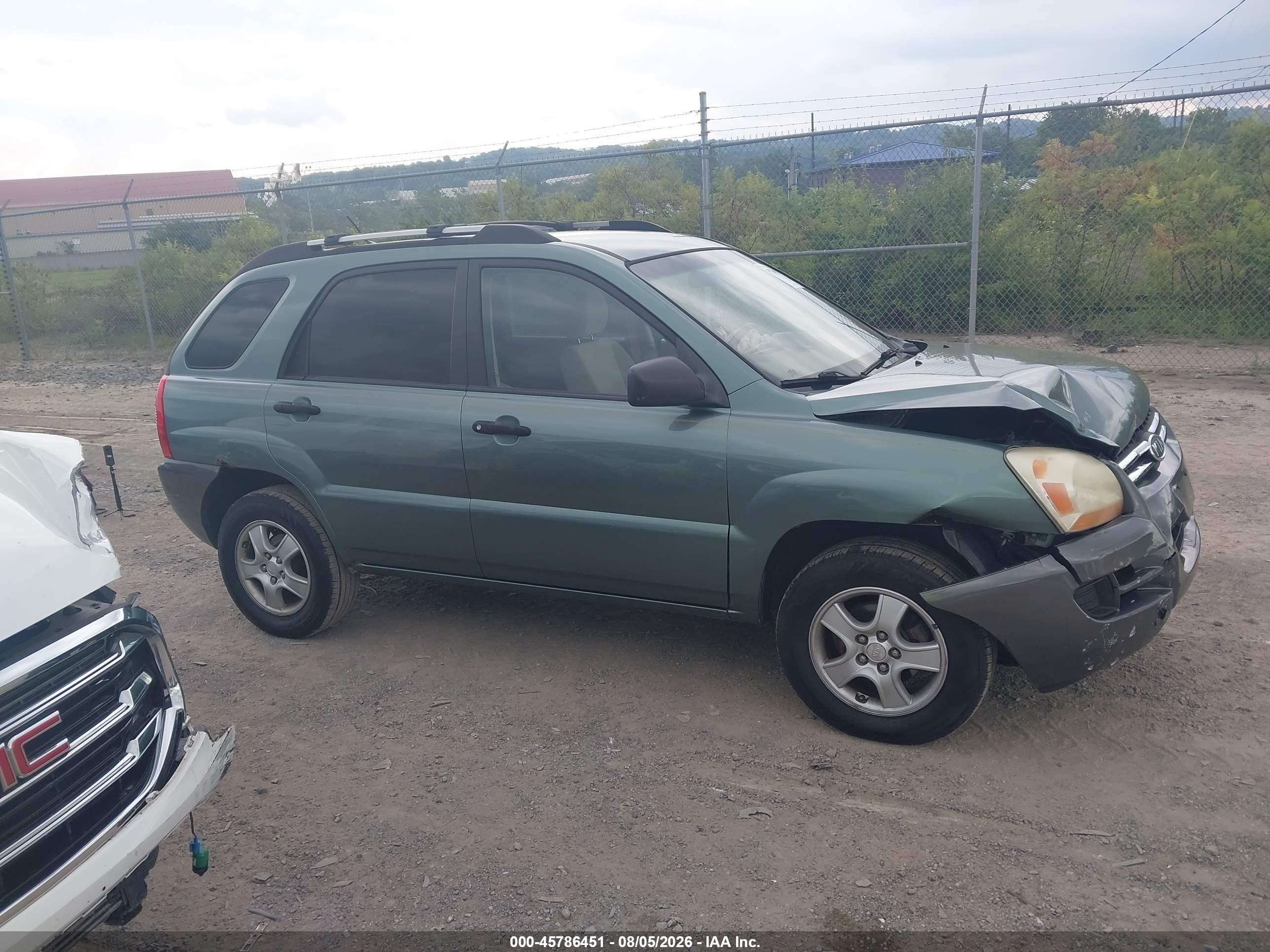 2008 Kia Sportage Lx Зеленый vin: KNDJF724087467353