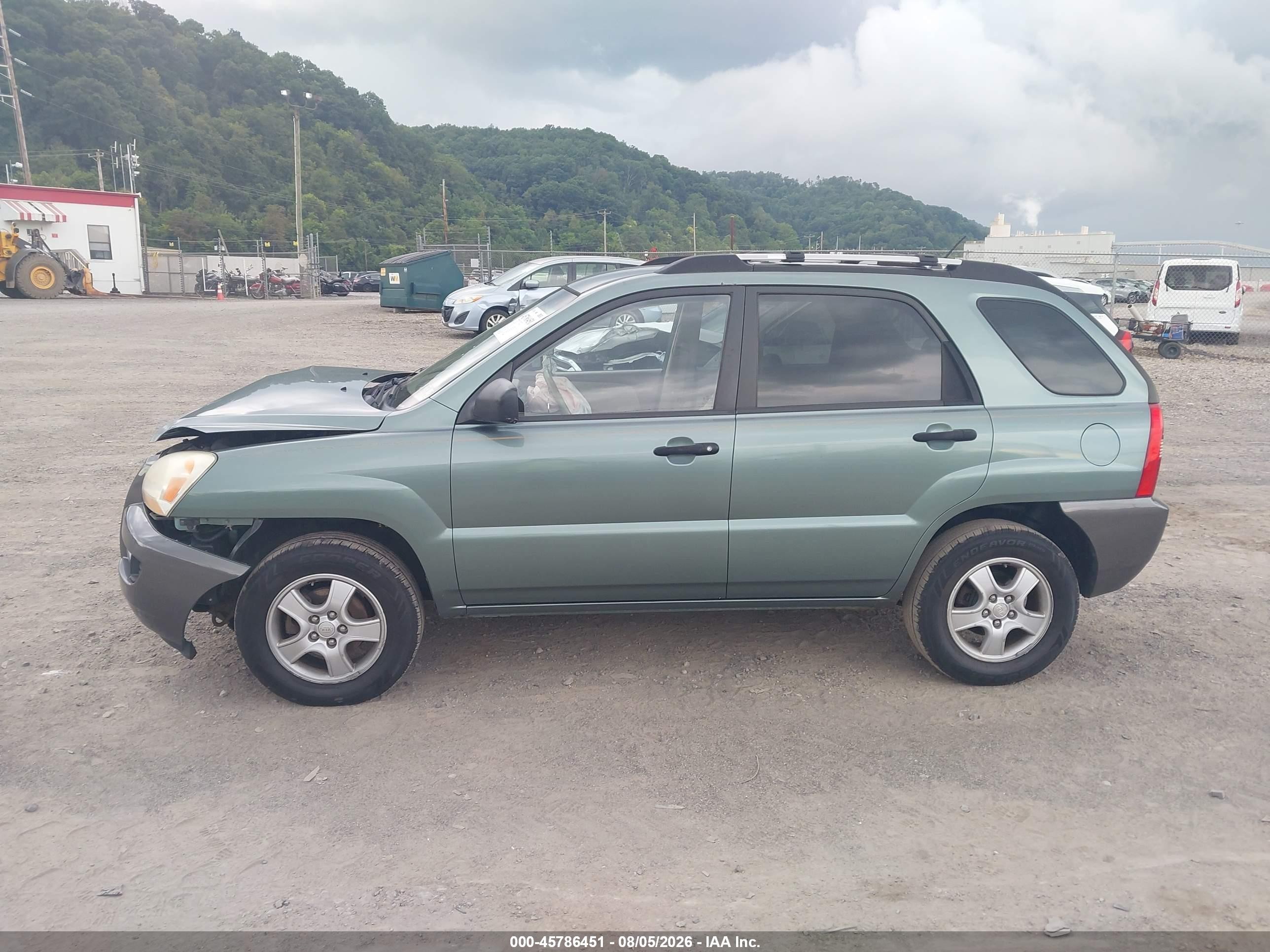 2008 Kia Sportage Lx Зеленый vin: KNDJF724087467353