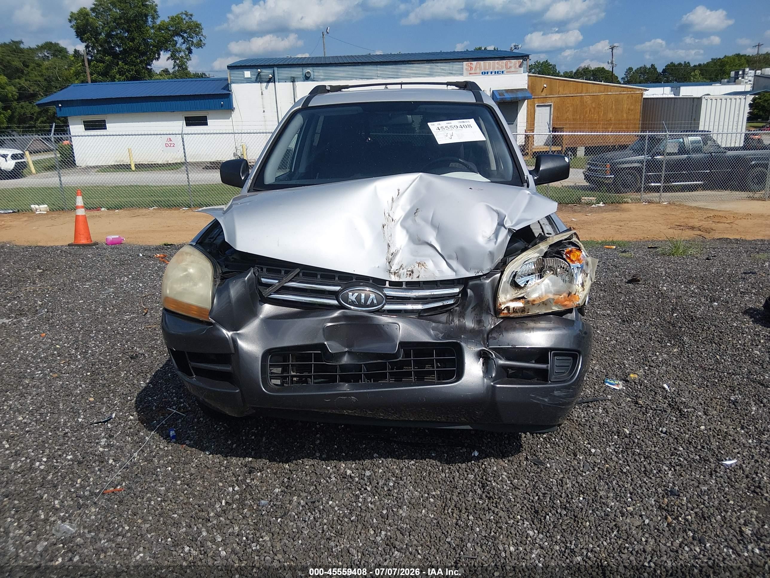 2008 Kia Sportage Lx Silver vin: KNDJF724087518642