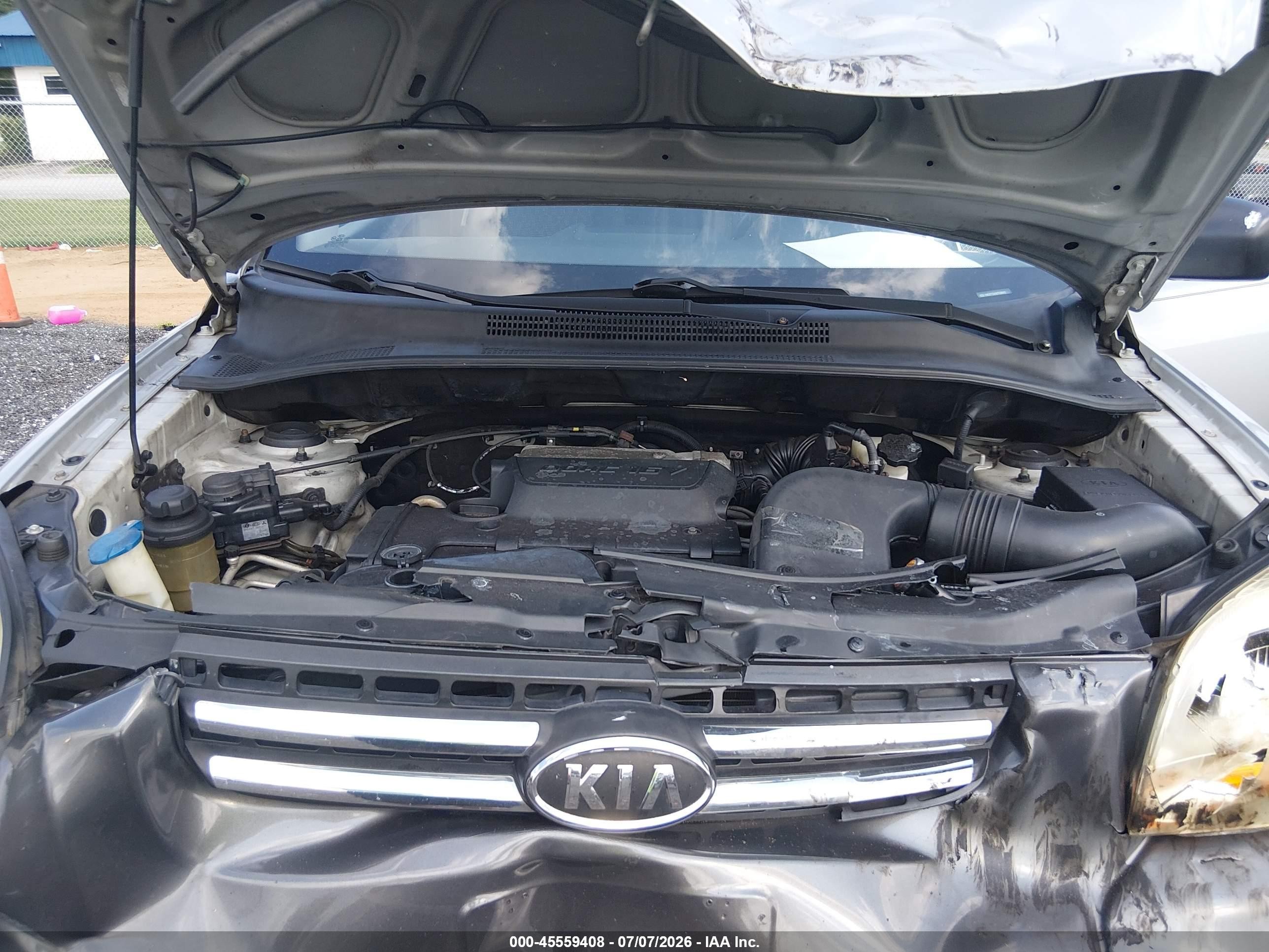 2008 Kia Sportage Lx Silver vin: KNDJF724087518642